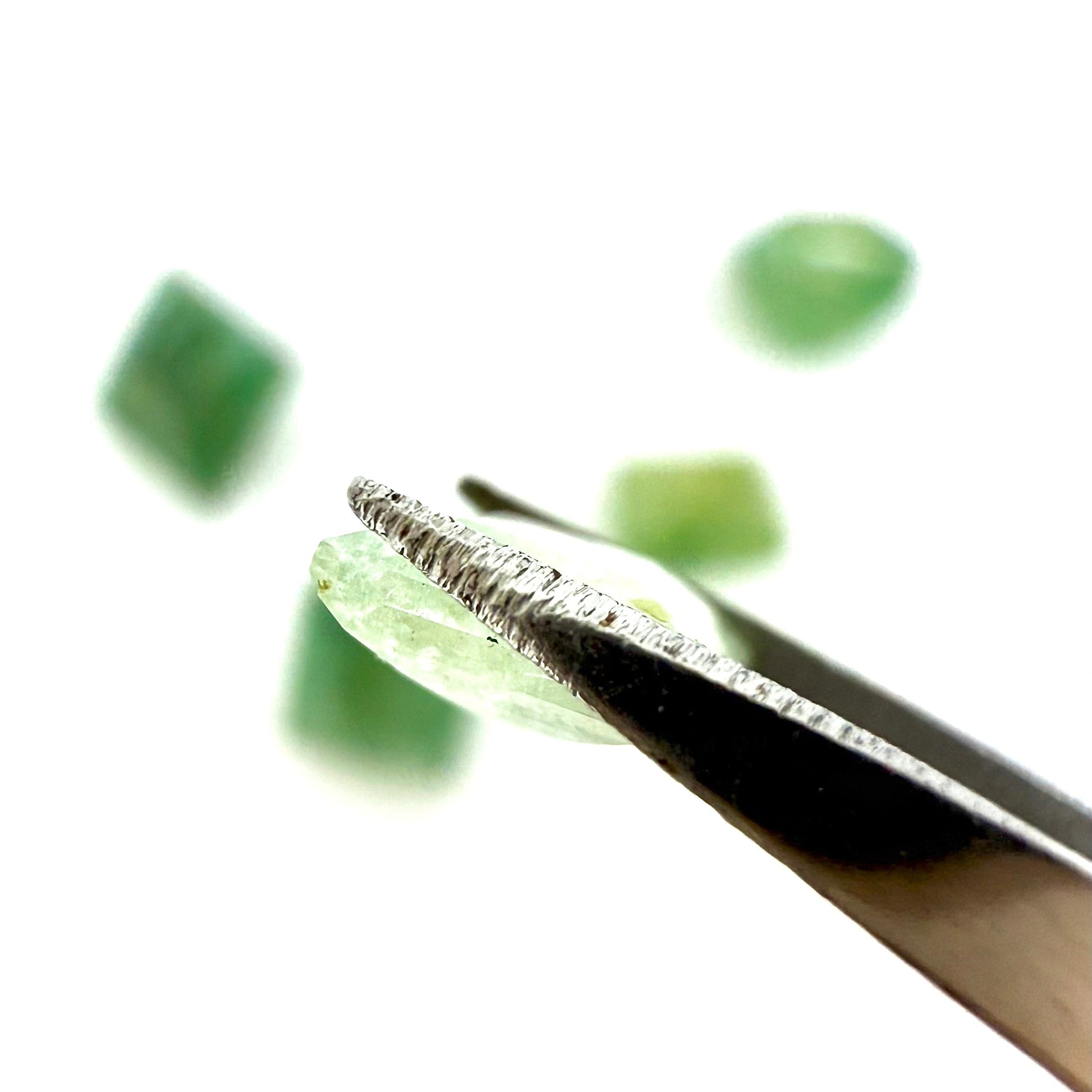 Natural Green Emerald gemstone lot opaque cushion cut