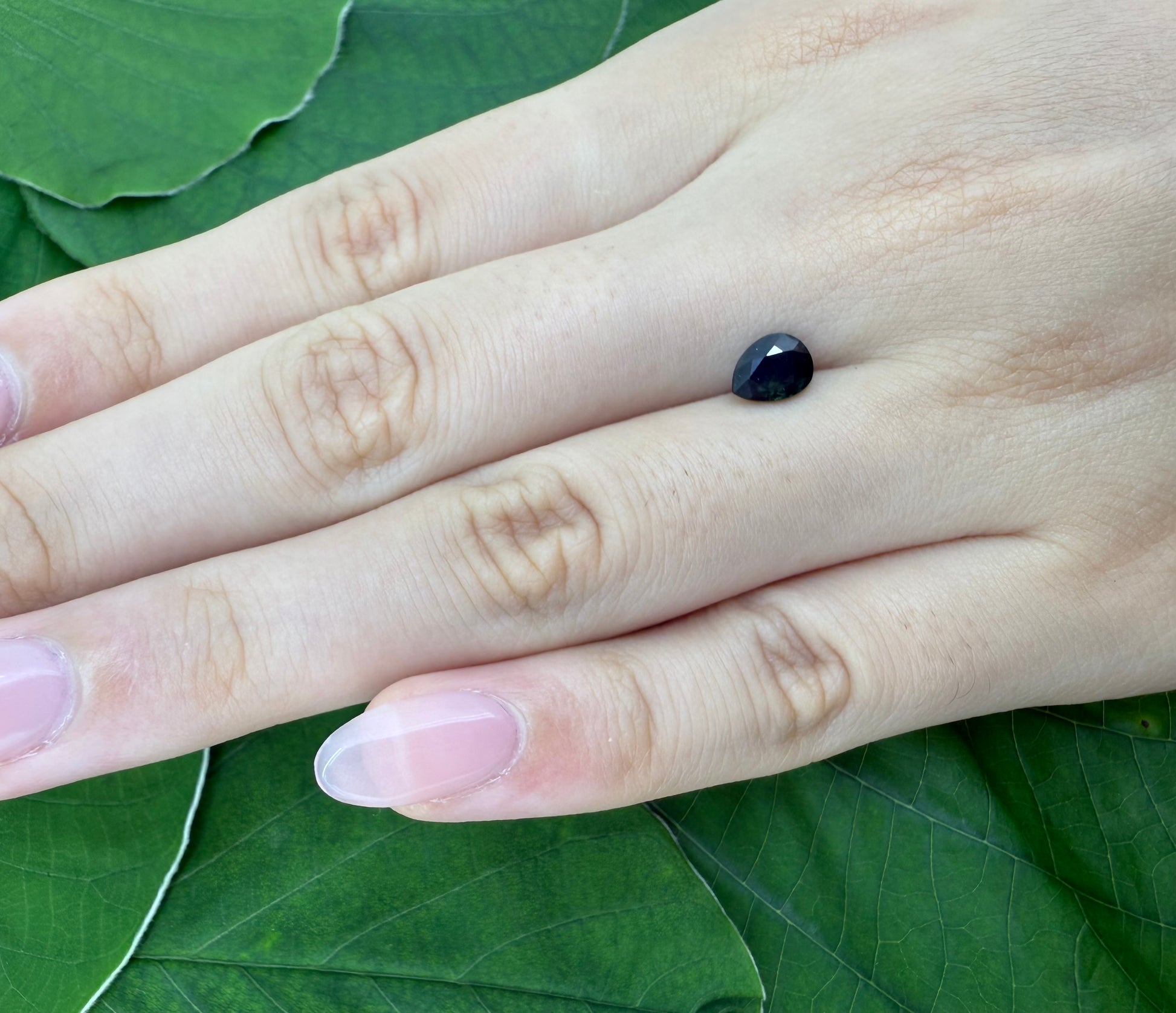 Natural Bi-Color Sapphire gemstone pear cut