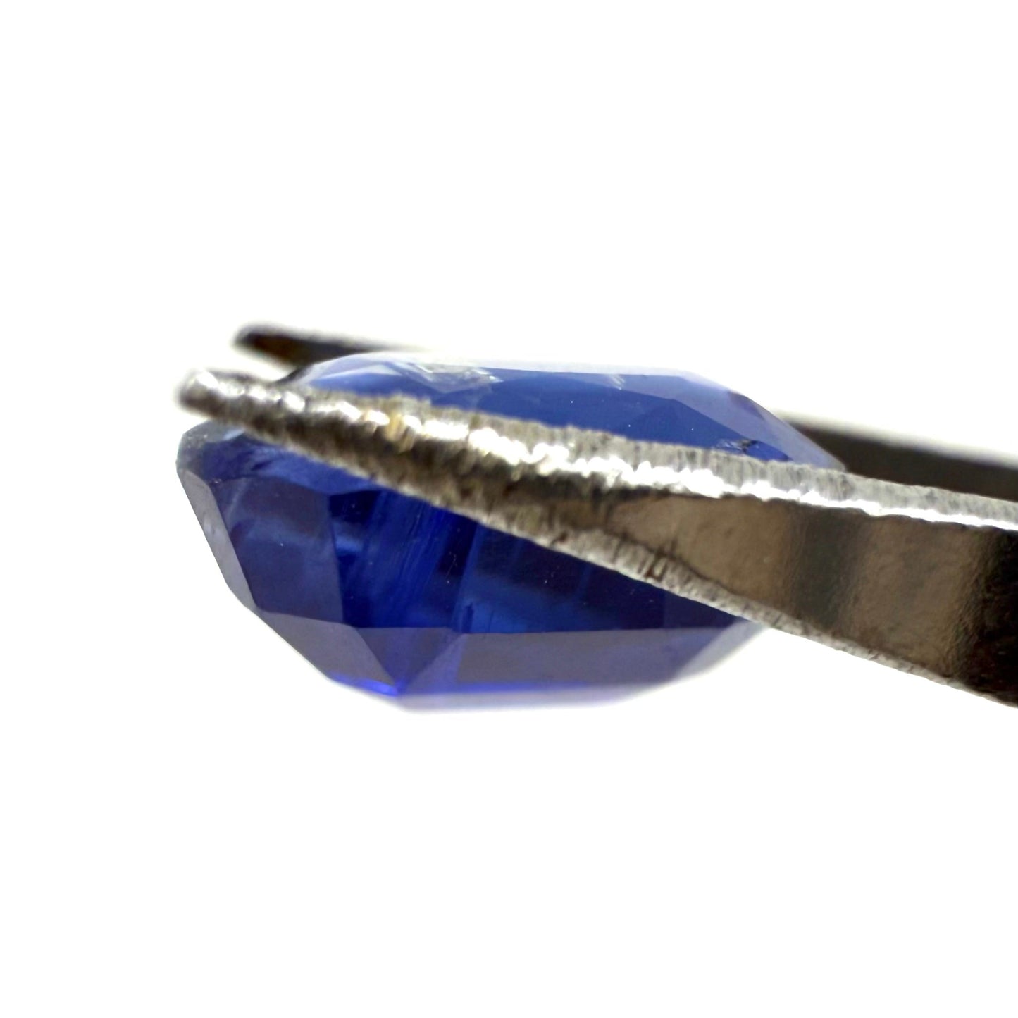 Royal Blue White Striped Kyanite Oval 1.88 Ct