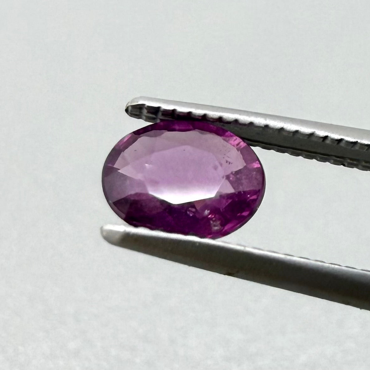 Purplish Red Rhodolite Oval 0.83 Ct