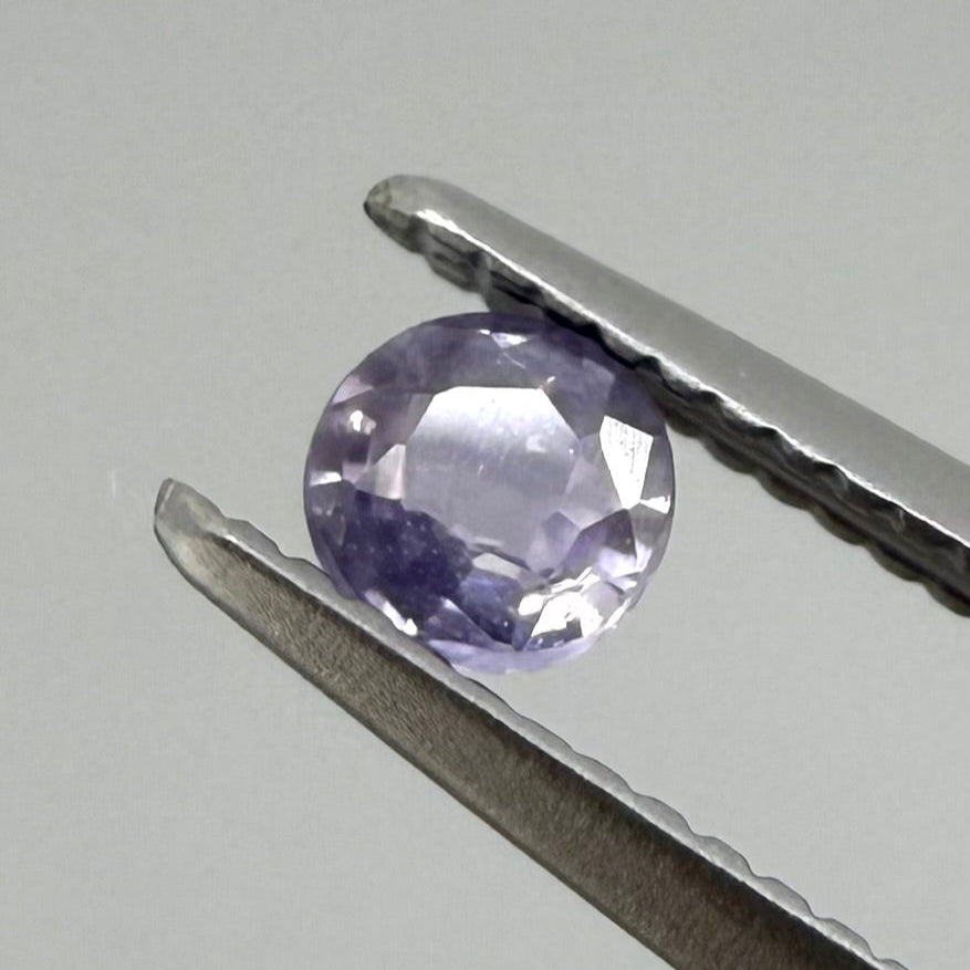 Pale Purple Sapphire Round 0.17 Ct