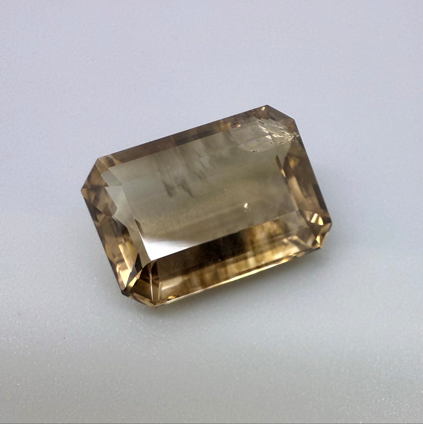 Golden-Brown Citrine Emerald Cut 9.7 Ct