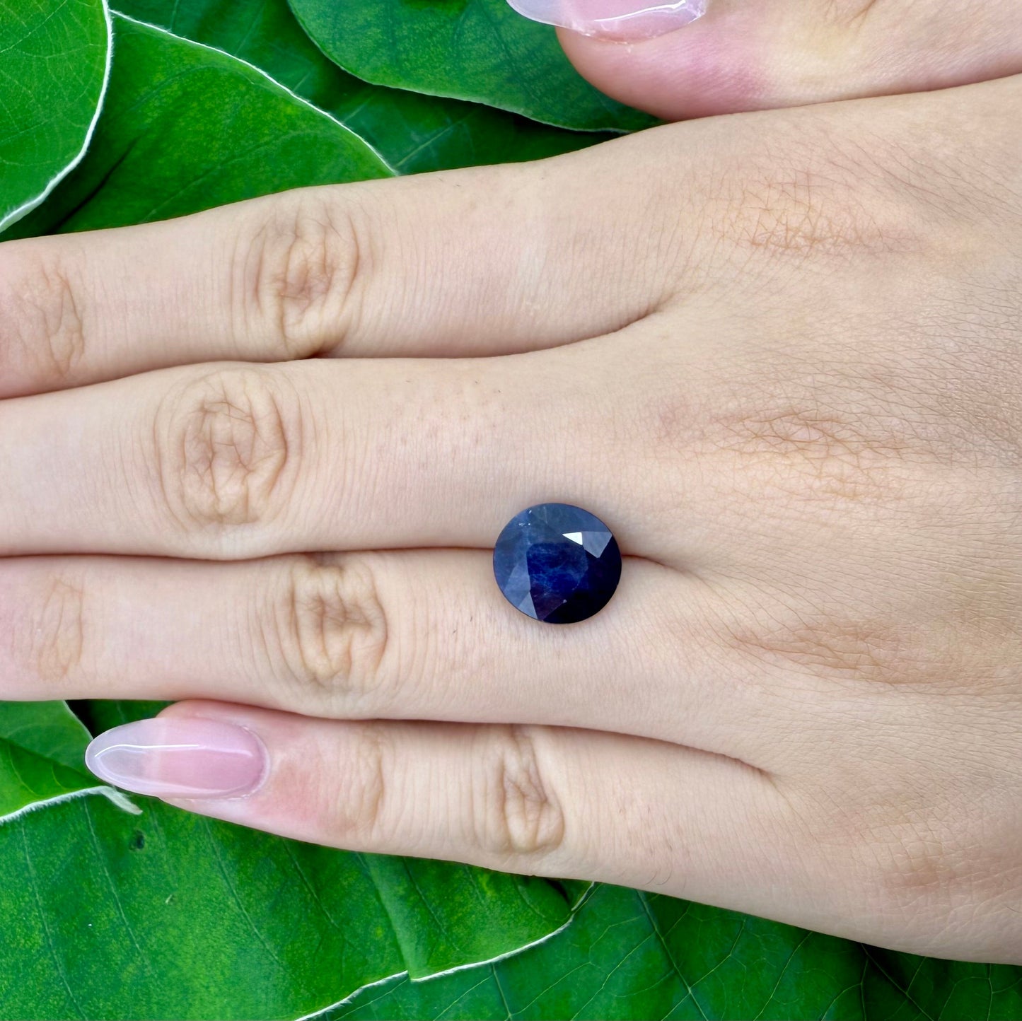 Natural Blue Sapphire gemstone round cut