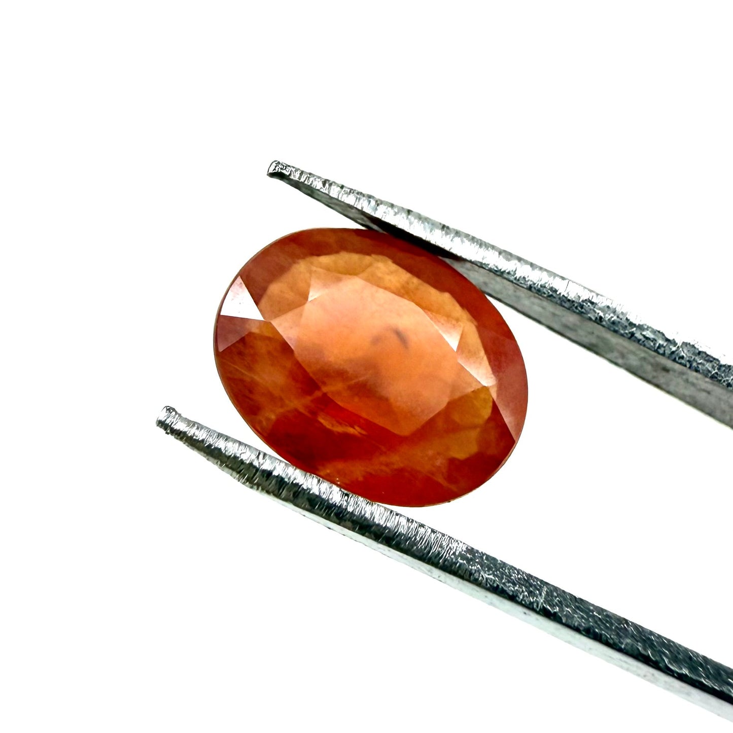 Orange Sapphire Oval 1.6 Ct