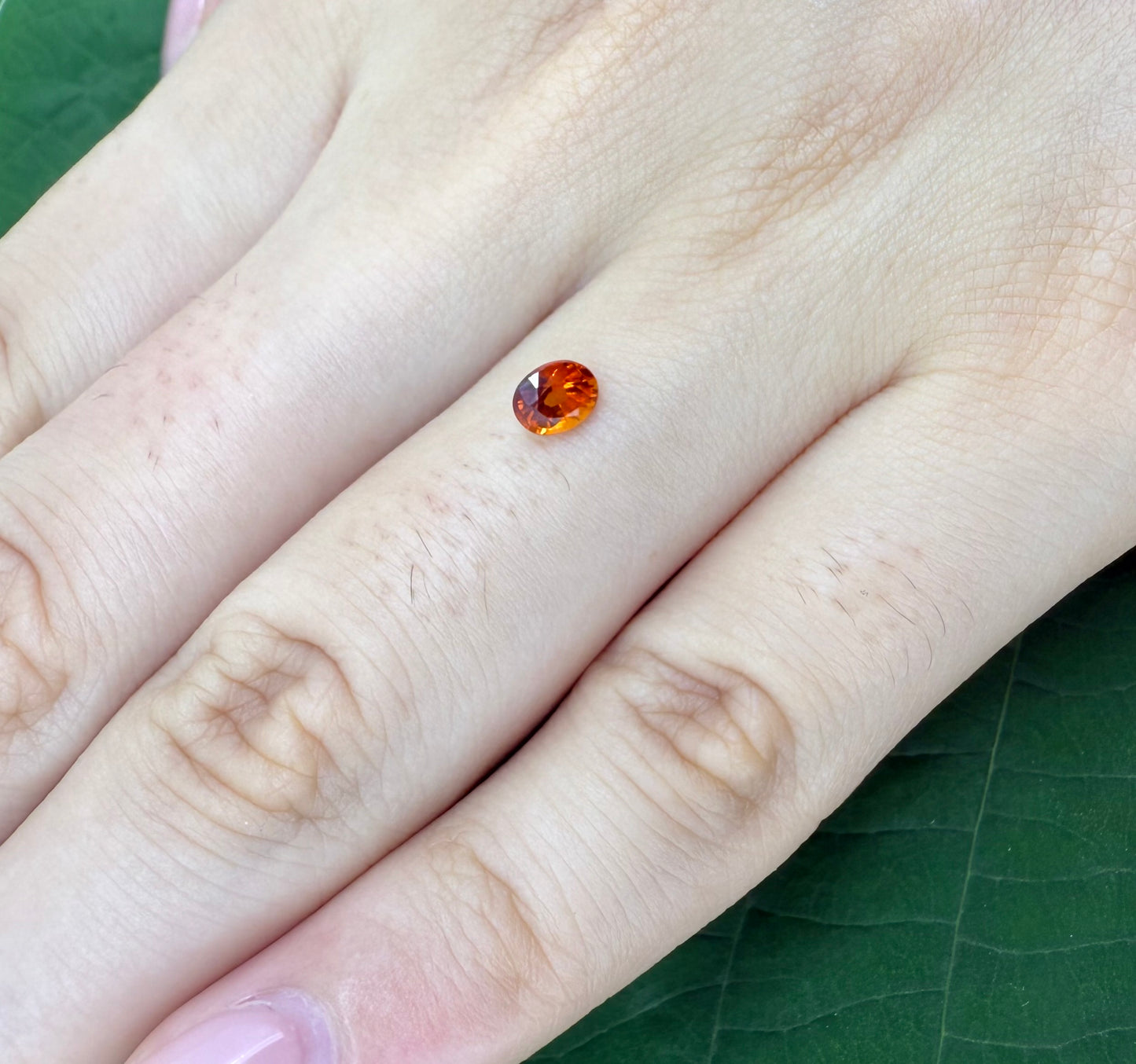 Fiery Orange Spessartine Oval 0.56 Ct