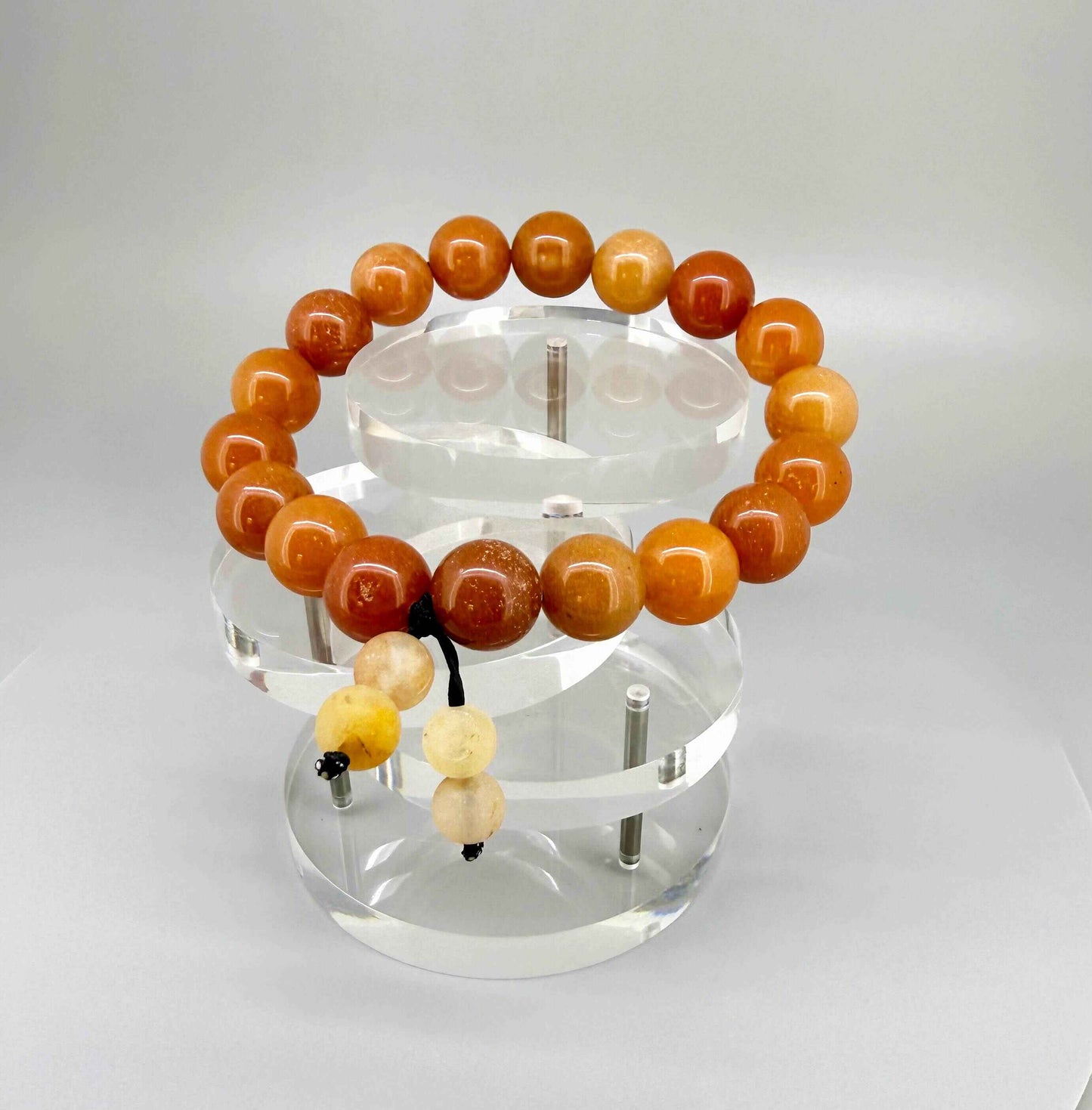 Aventurine mala bracelet made from natural aventurine beads, symbolizing optimism, opportunity, and emotional ease.