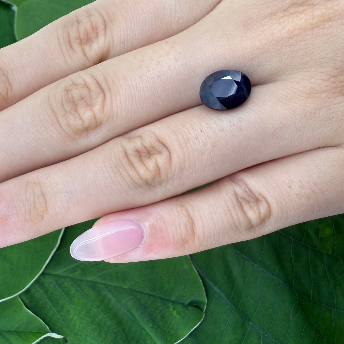 Natural Blue Sapphire gemstone oval cut