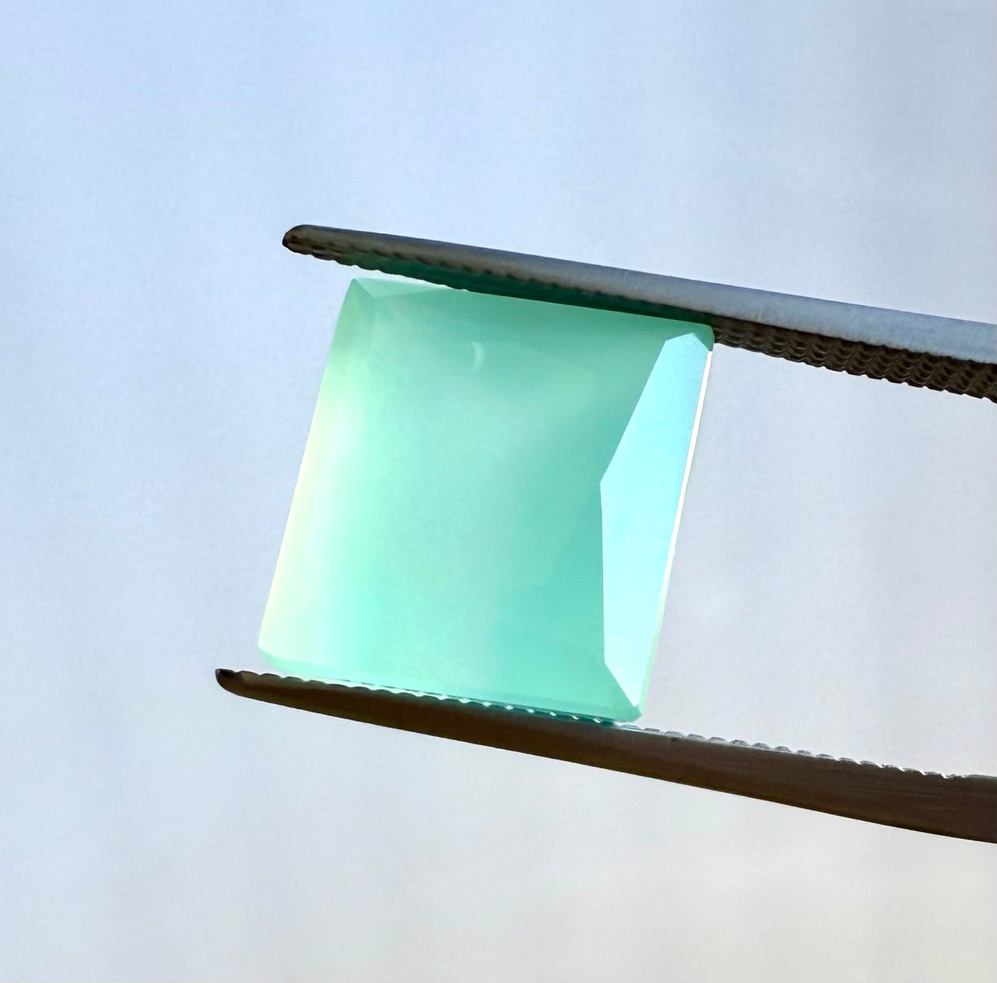 Turquoise Chalcedony Square 6.86 Ct