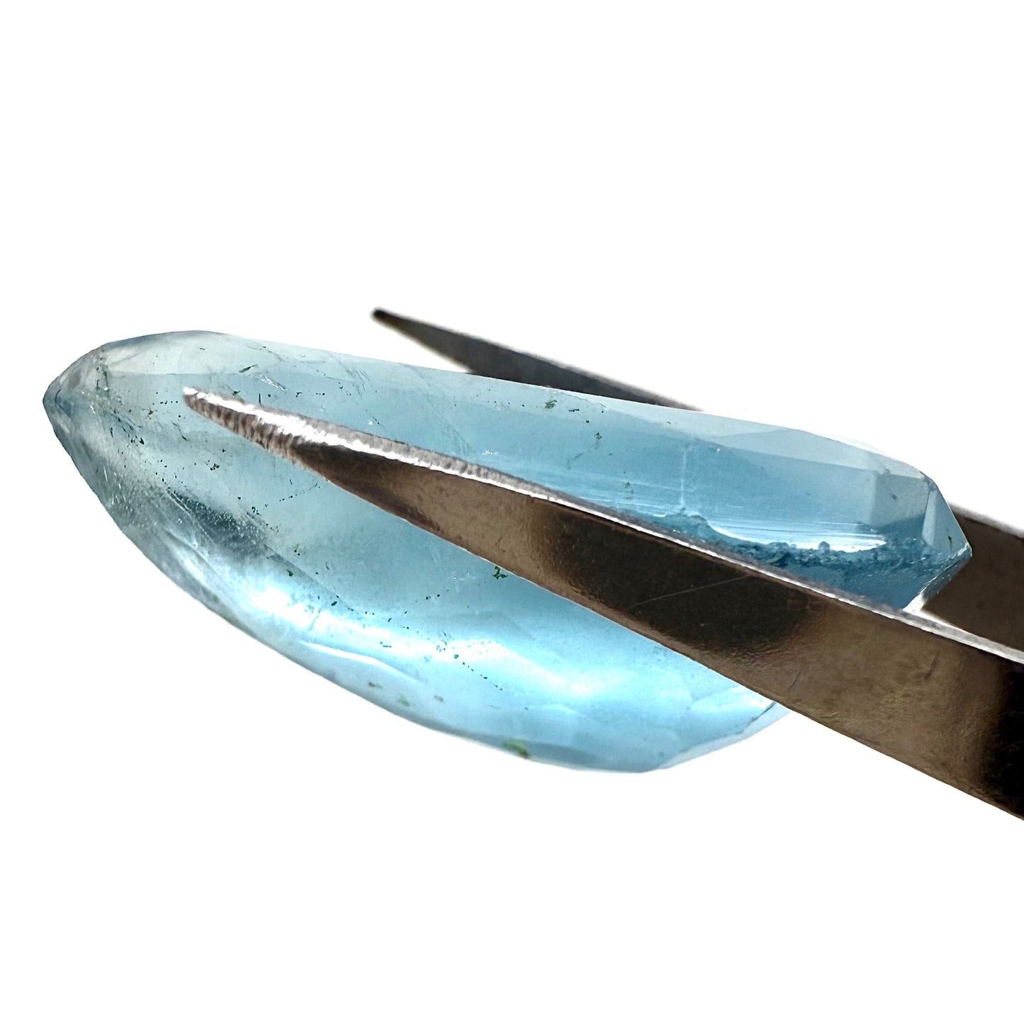 Candy Blue Fluorite Pear 24.78 Ct