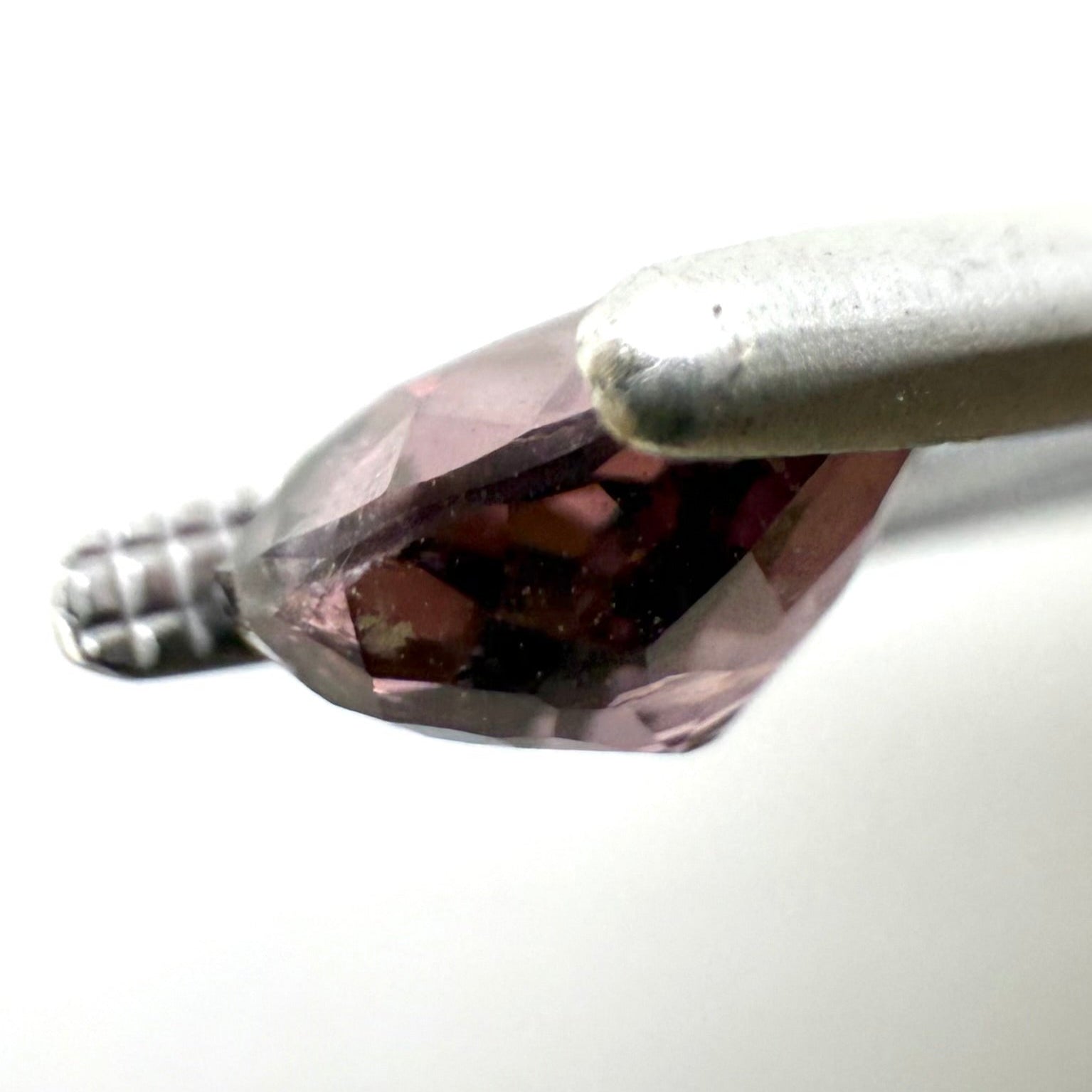 Natural Rose Pink Spinel gemstone, oval shape