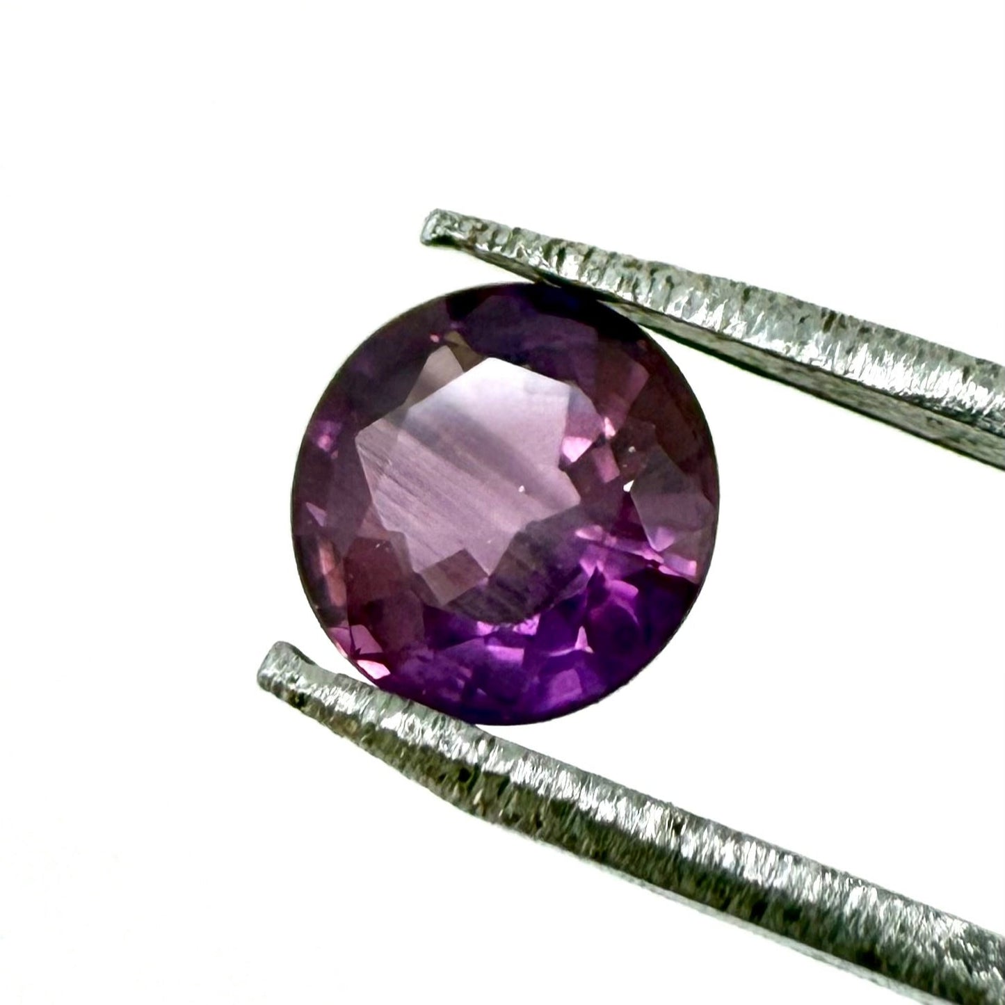 Pinkish Purple Sapphire Round 0.68 Ct