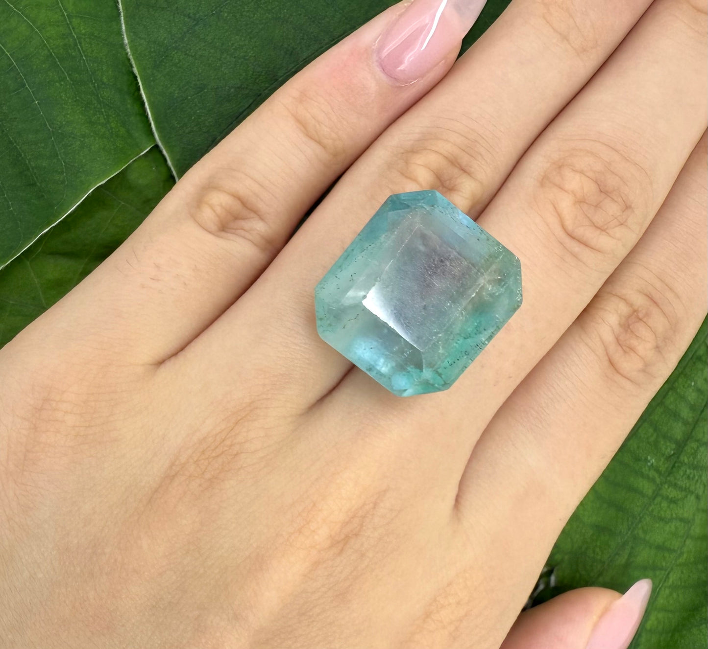 Huge Bi-Color (Green Blue) Fluorite Fancy 39.7 Ct