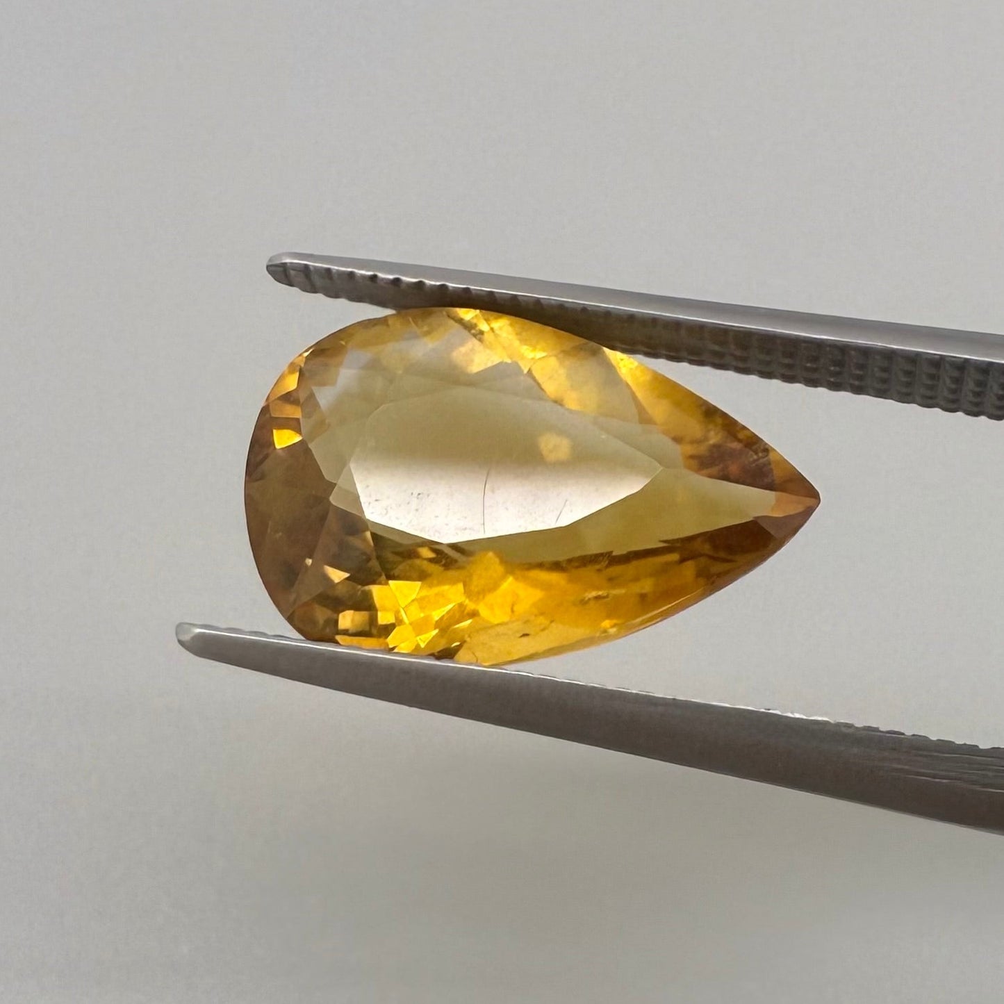 Madeira Citrine Pear 4.43 Ct