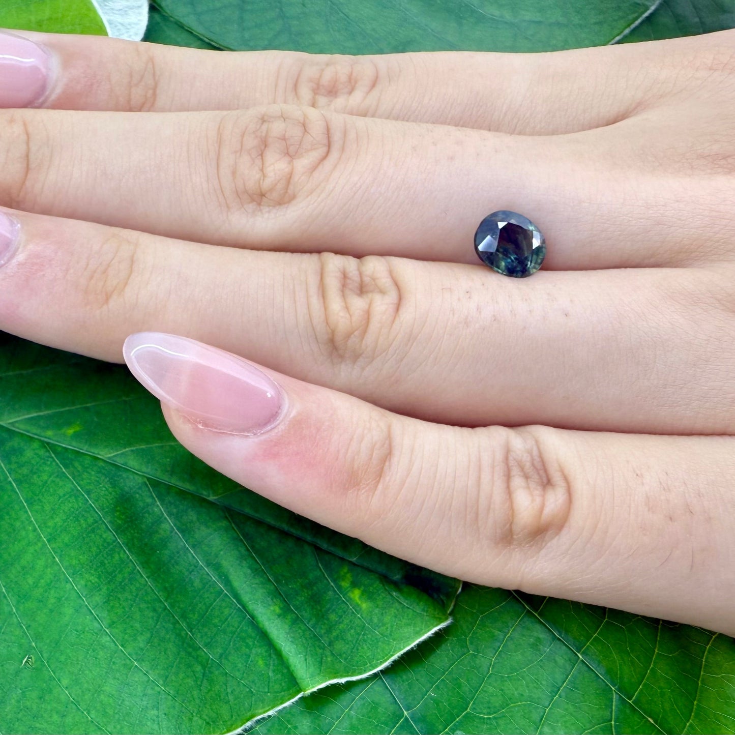 Natural Bi-Color Sapphire gemstone oval cut