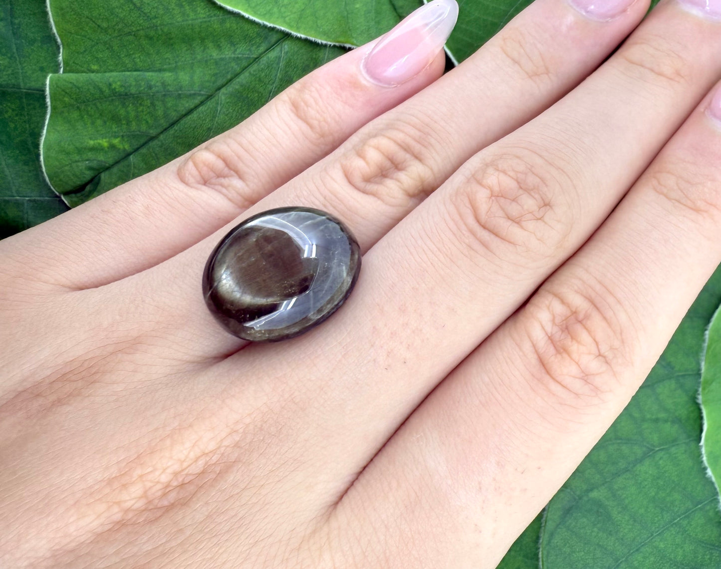 Huge Golden-Brown Sapphire Cabochon 24.18 Ct