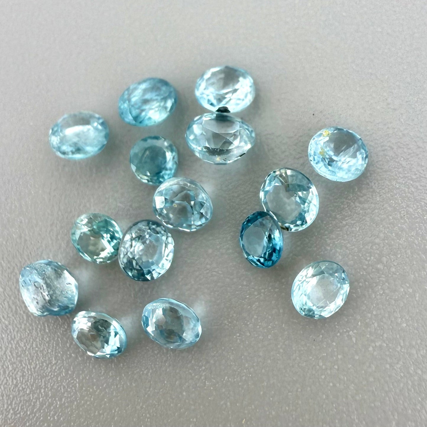Swiss Blue Topaz Lot Round 3.18 Ct