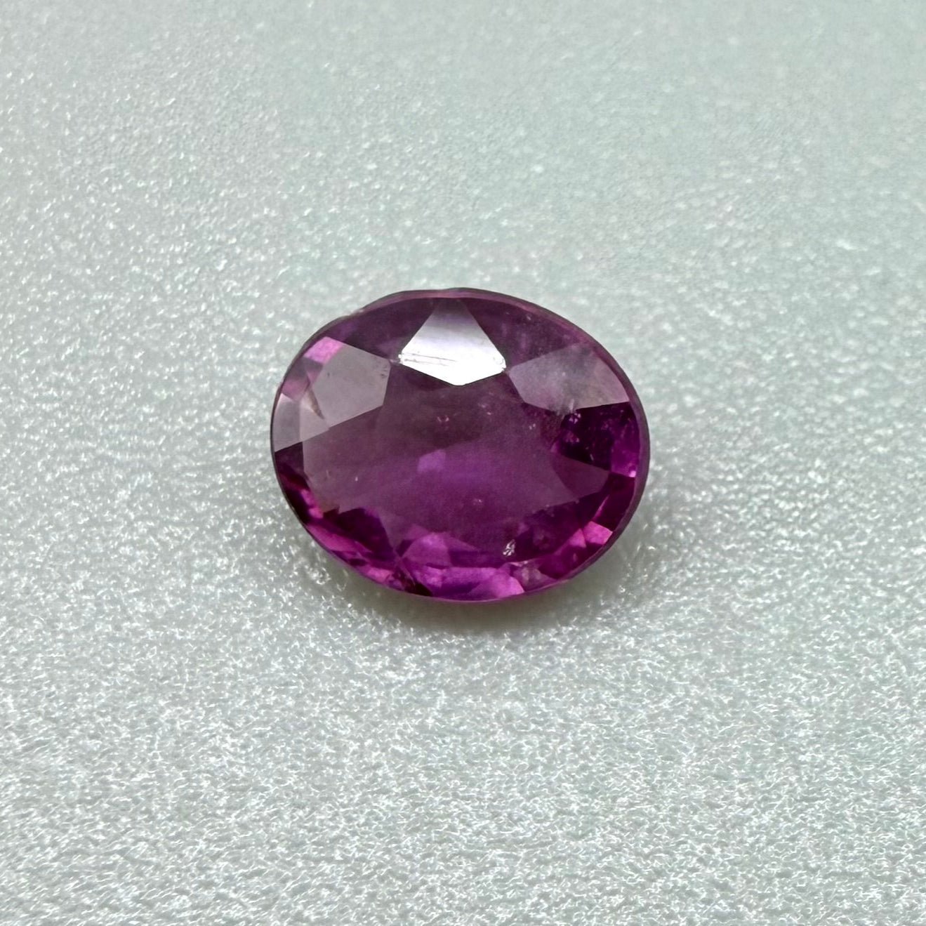 Purplish Red Rhodolite Oval 0.83 Ct