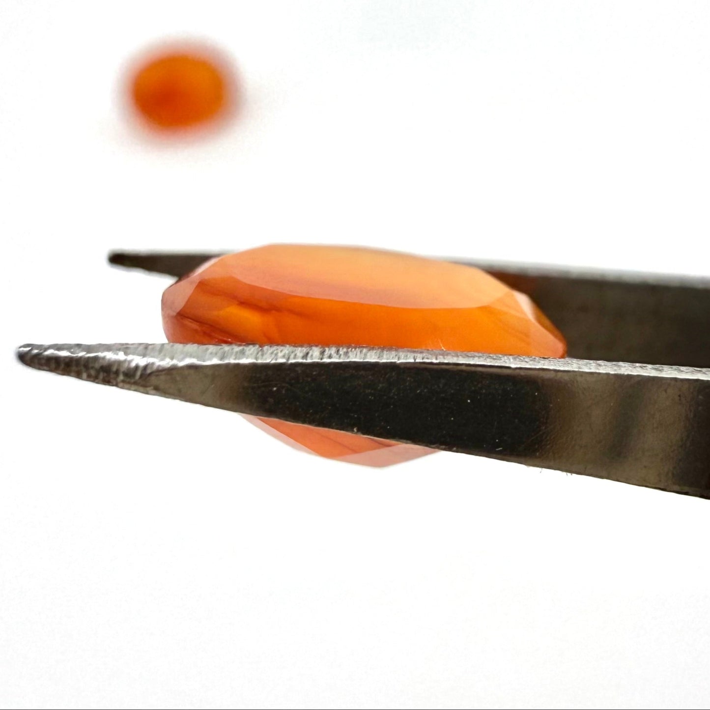 Fiery Orange Carnelian Oval Set 5.07 Ct