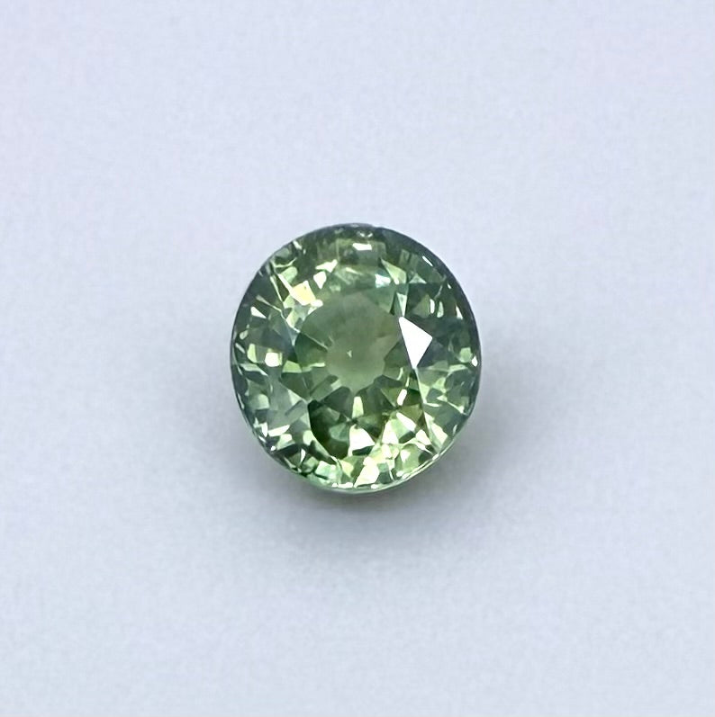 Green Sapphire Round 0.79 Ct