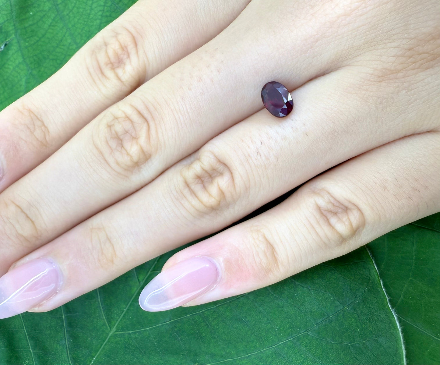 Pigeon Blood Ruby Oval 0.97 Ct