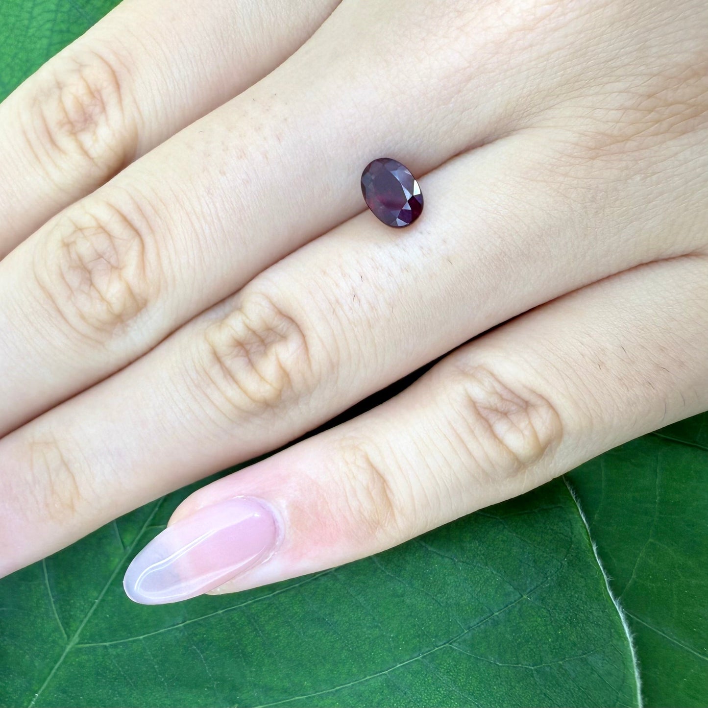 Natural Pigeon Blood Red Ruby gemstone, oval cut