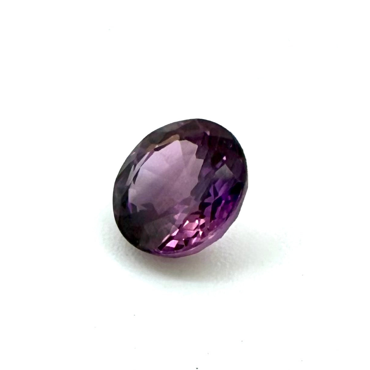 Pinkish Purple Sapphire Round 0.68 Ct
