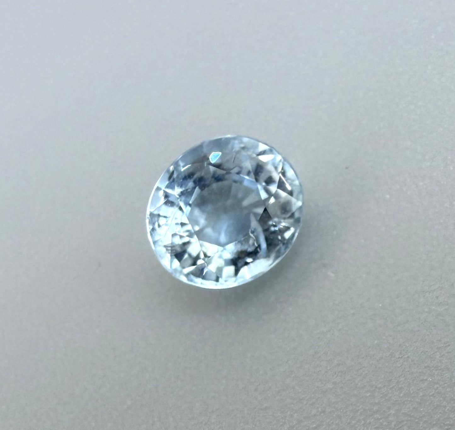 Pale Blue Aquamarine Oval 0.78 Cts