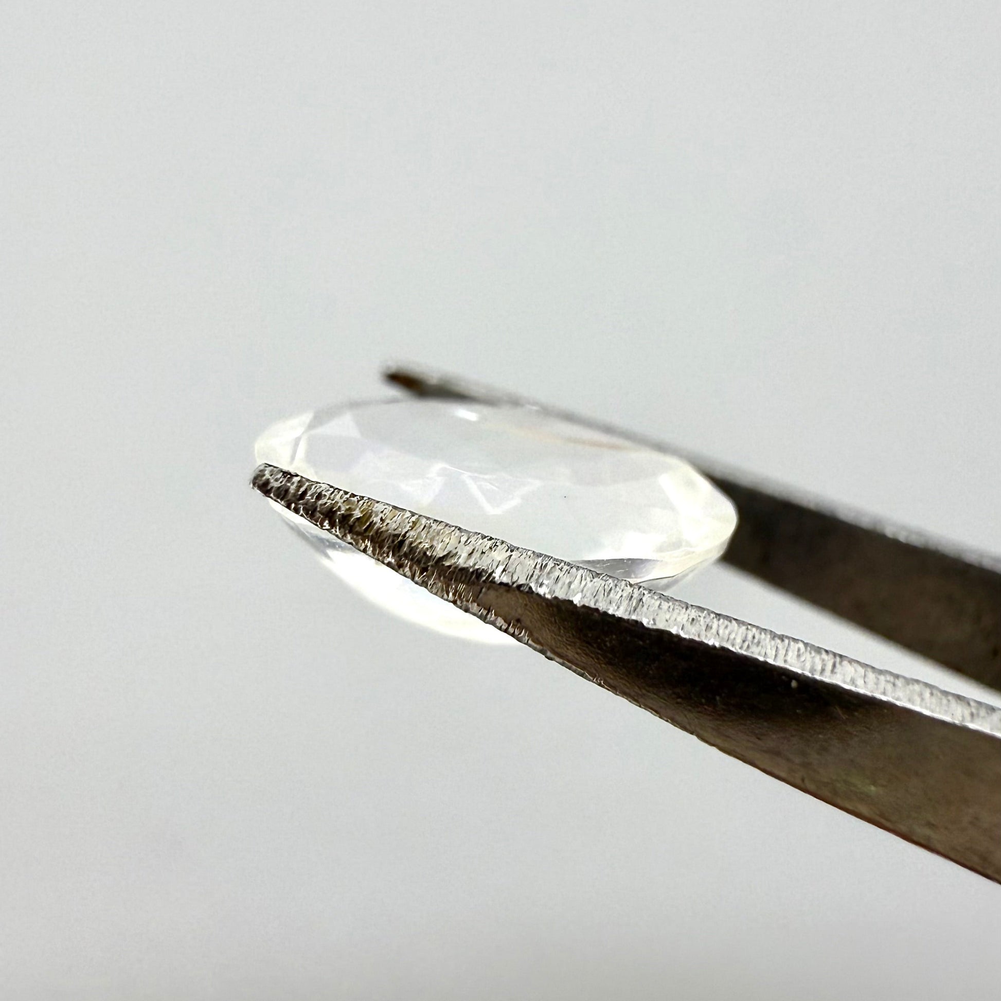Natural White Opal gemstone, oval shape
