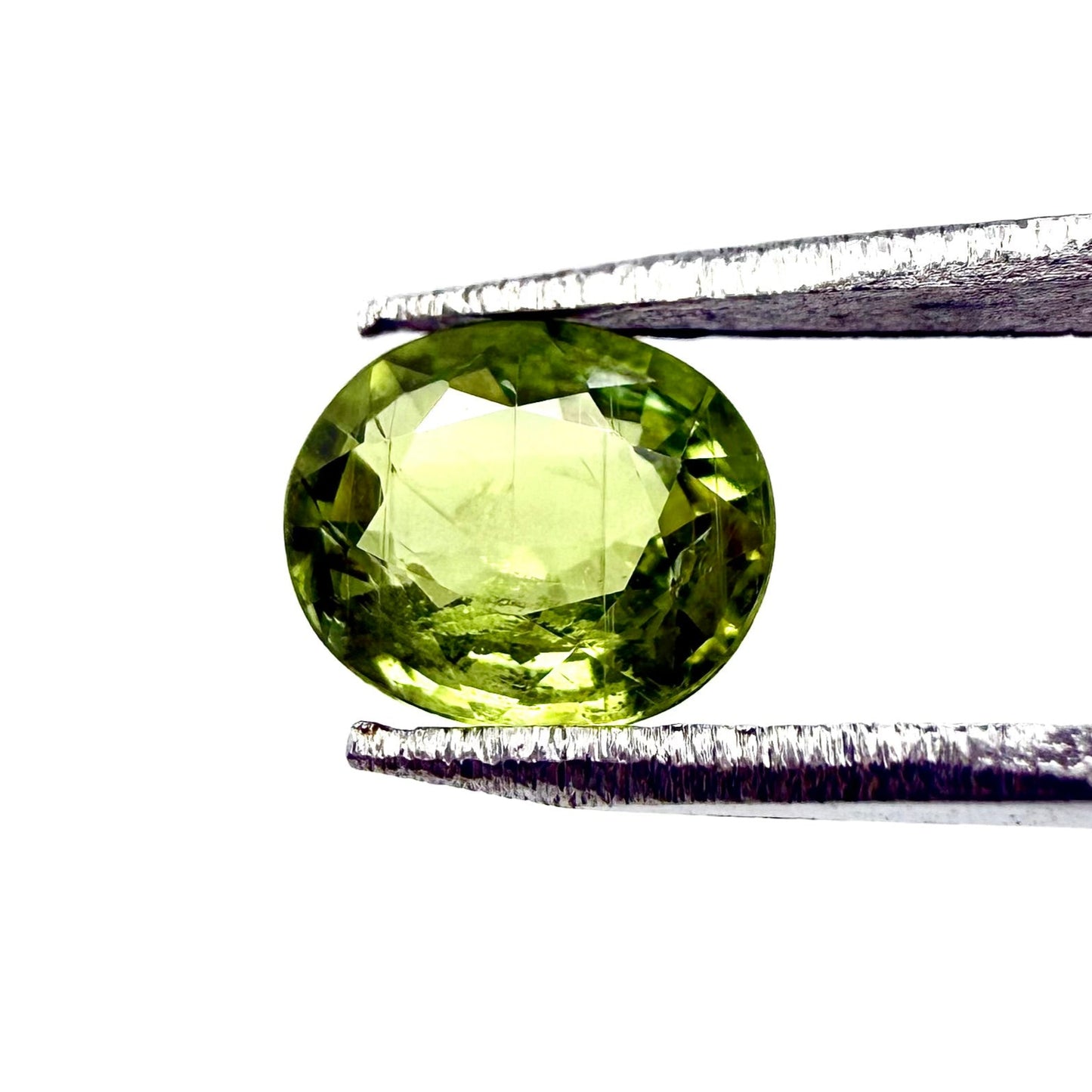 Green Sapphire Oval 0.75 Ct