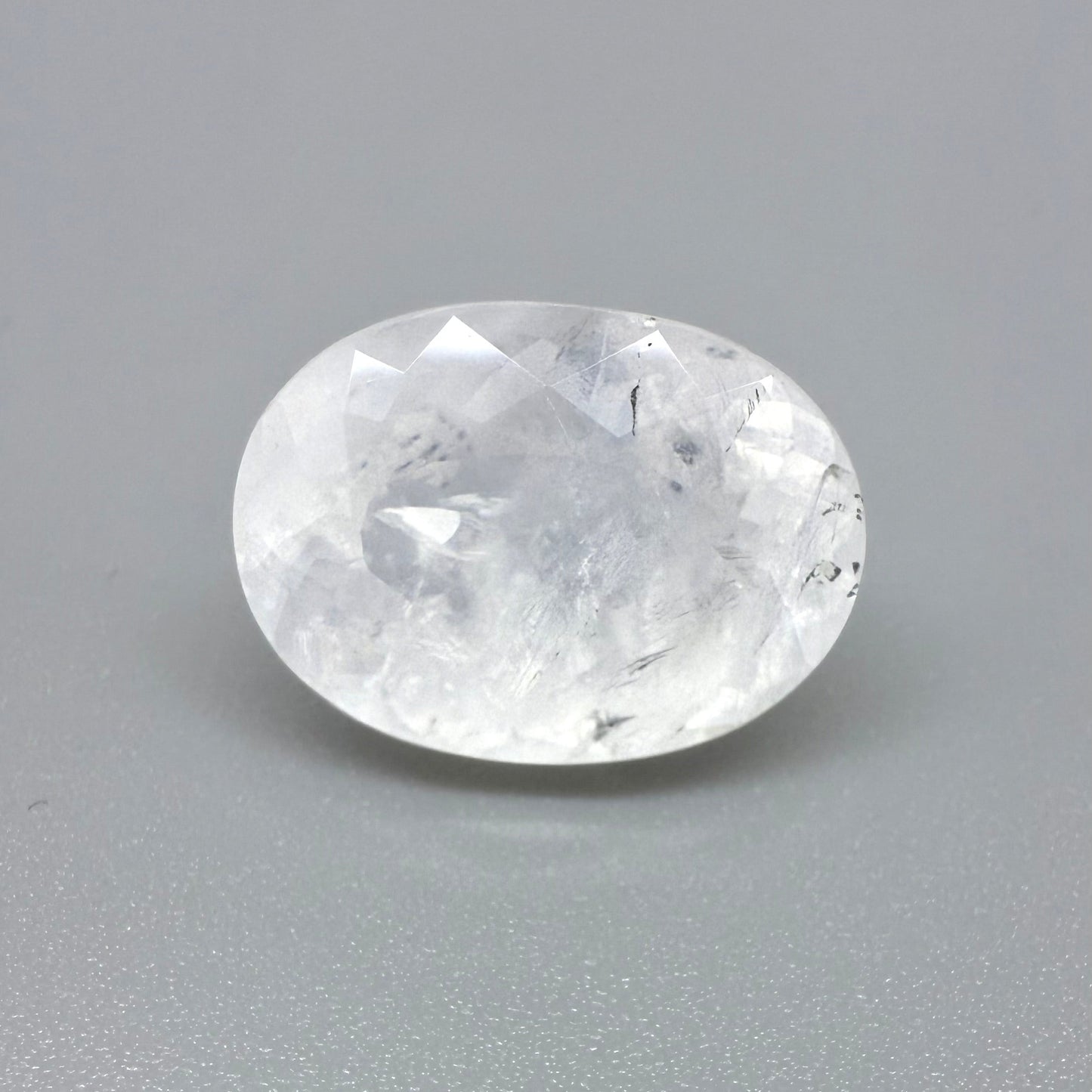 Milky White Rutilated Quartz Oval 14.7 Ct