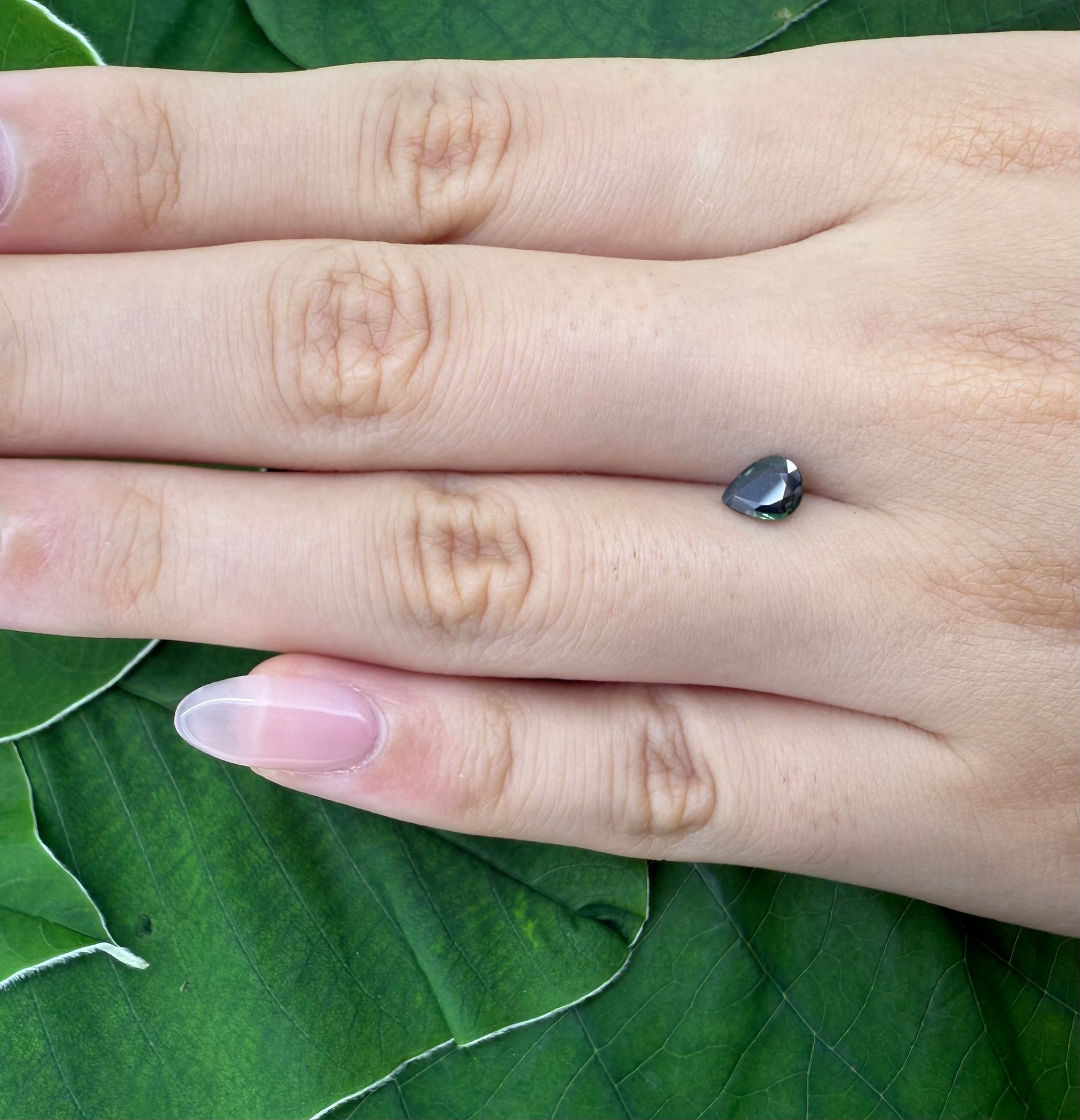 Natural Bi-Color Sapphire gemstone pear cut