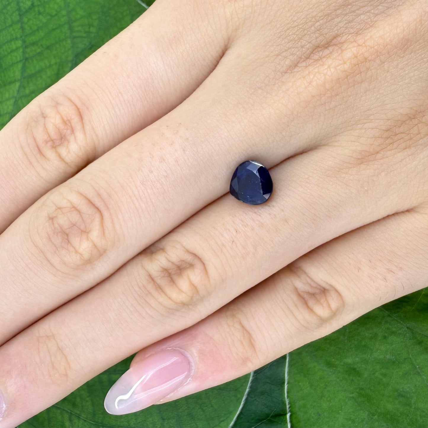 Natural Royal Blue Kyanite gemstone, pear cut