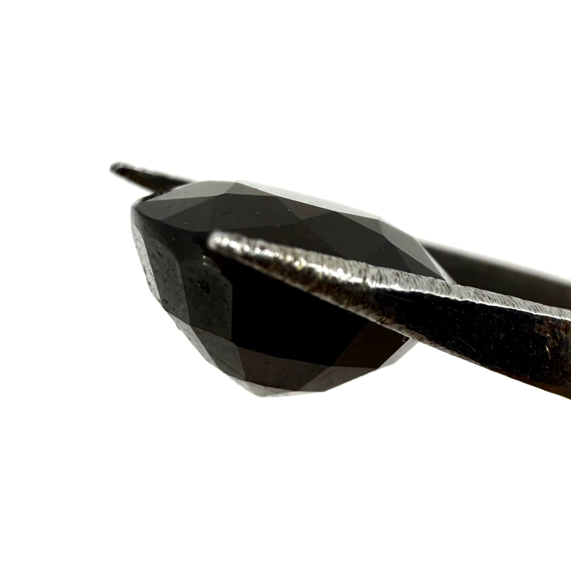 Natural Black Onyx gemstone, round