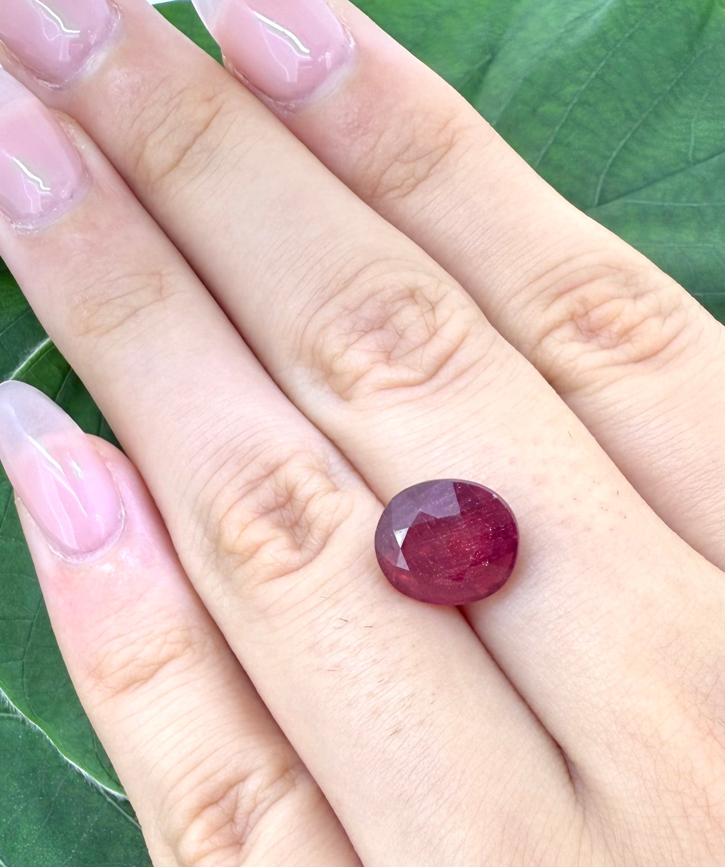 Pigeon Blood Ruby Oval 5.14 Ct
