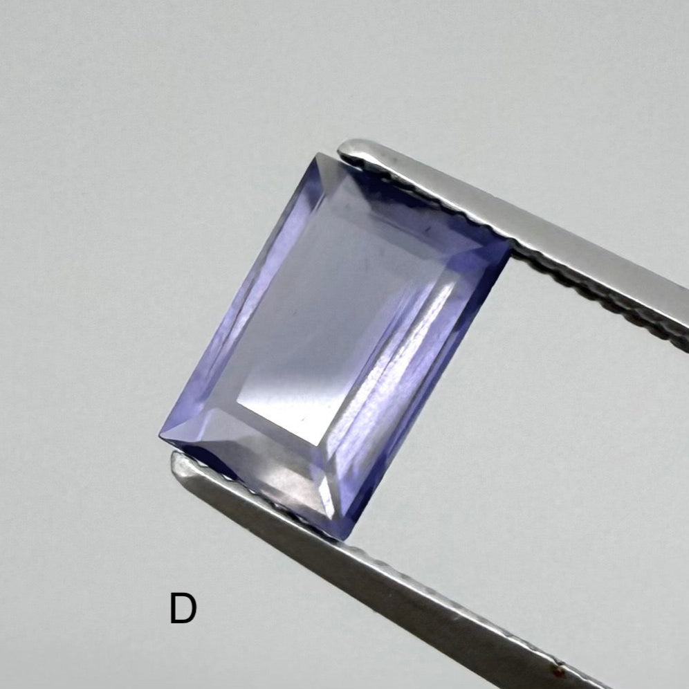 Violet Hues Iolite Lot Baguette 14.7 Ct