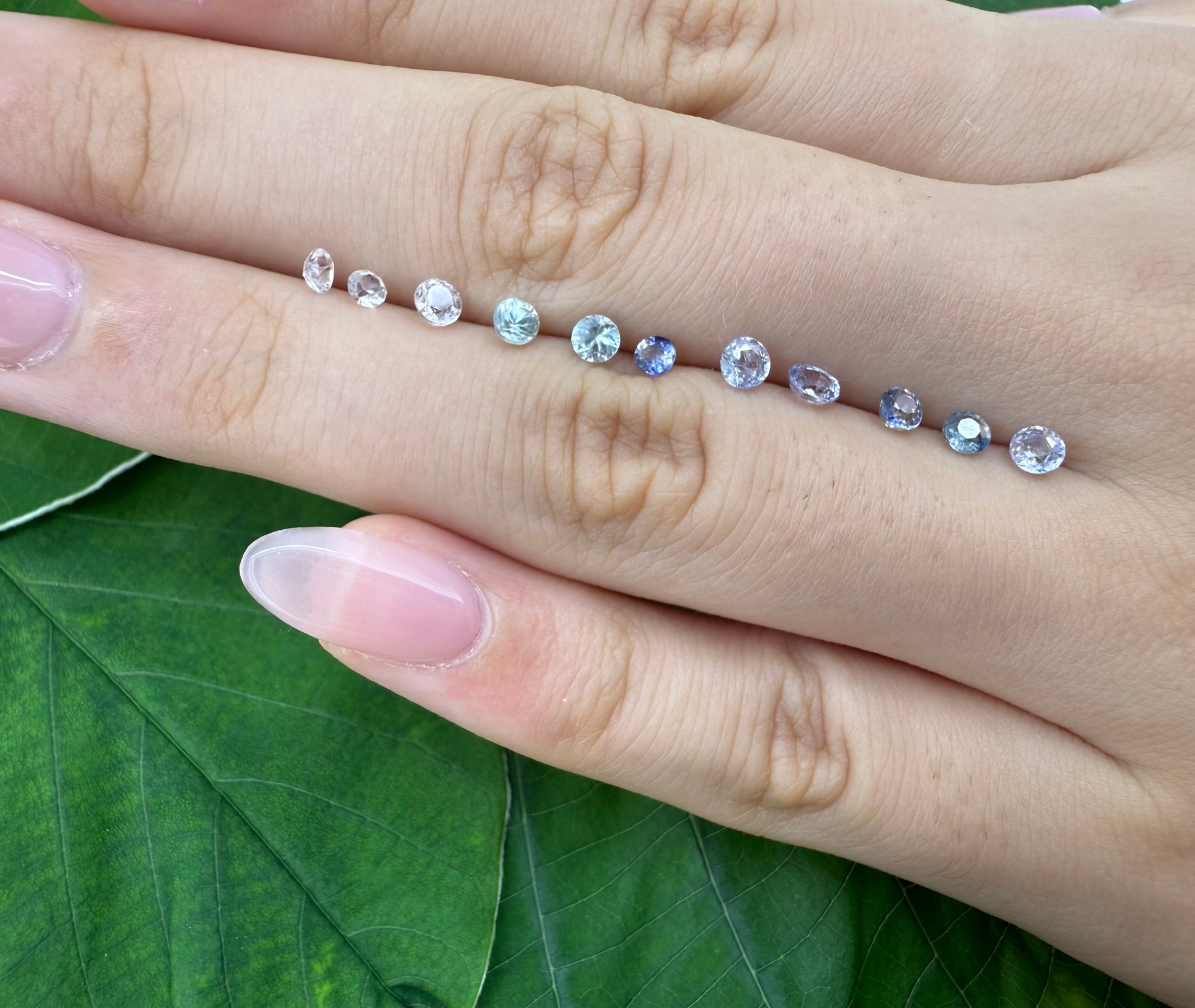 Natural Multi Pastel Sapphire gemstone lot round cut