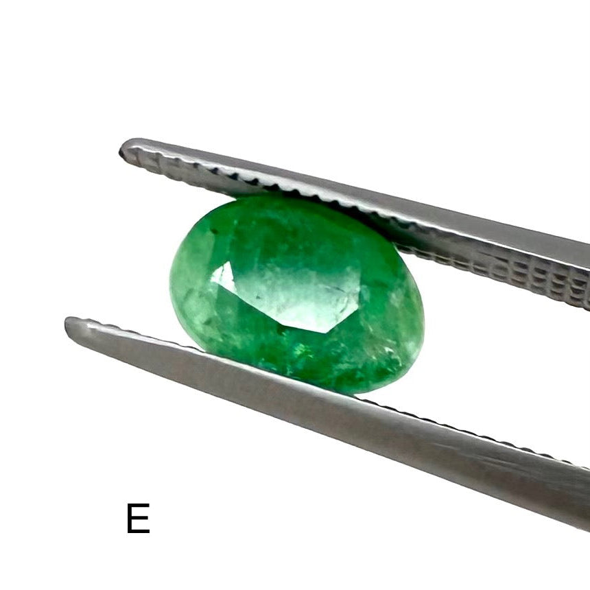 Vibrant Green Hues Emerald Lot Oval 58.7 Ct