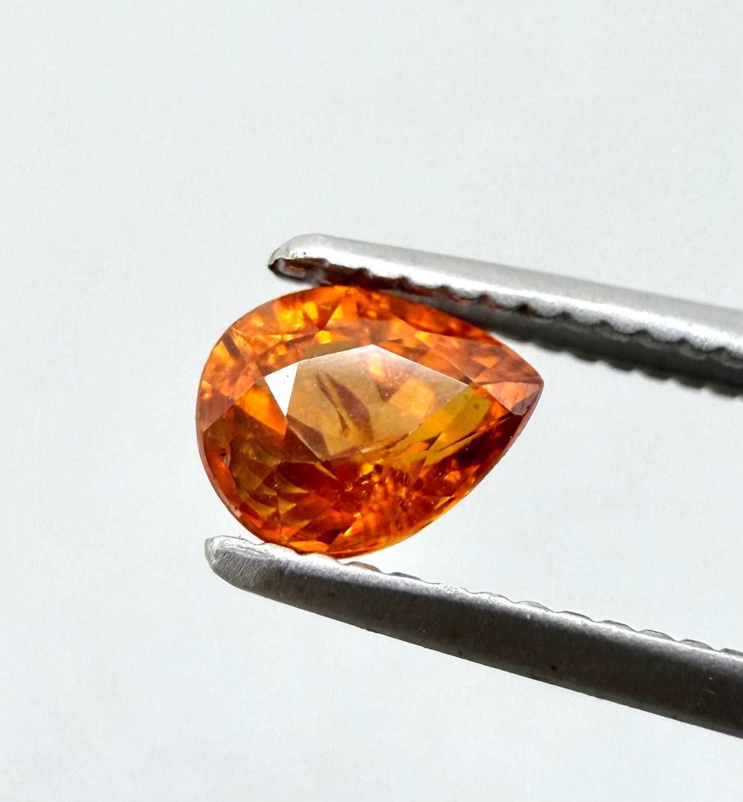 Fiery Orange Spessartine Pear 0.48 Ct