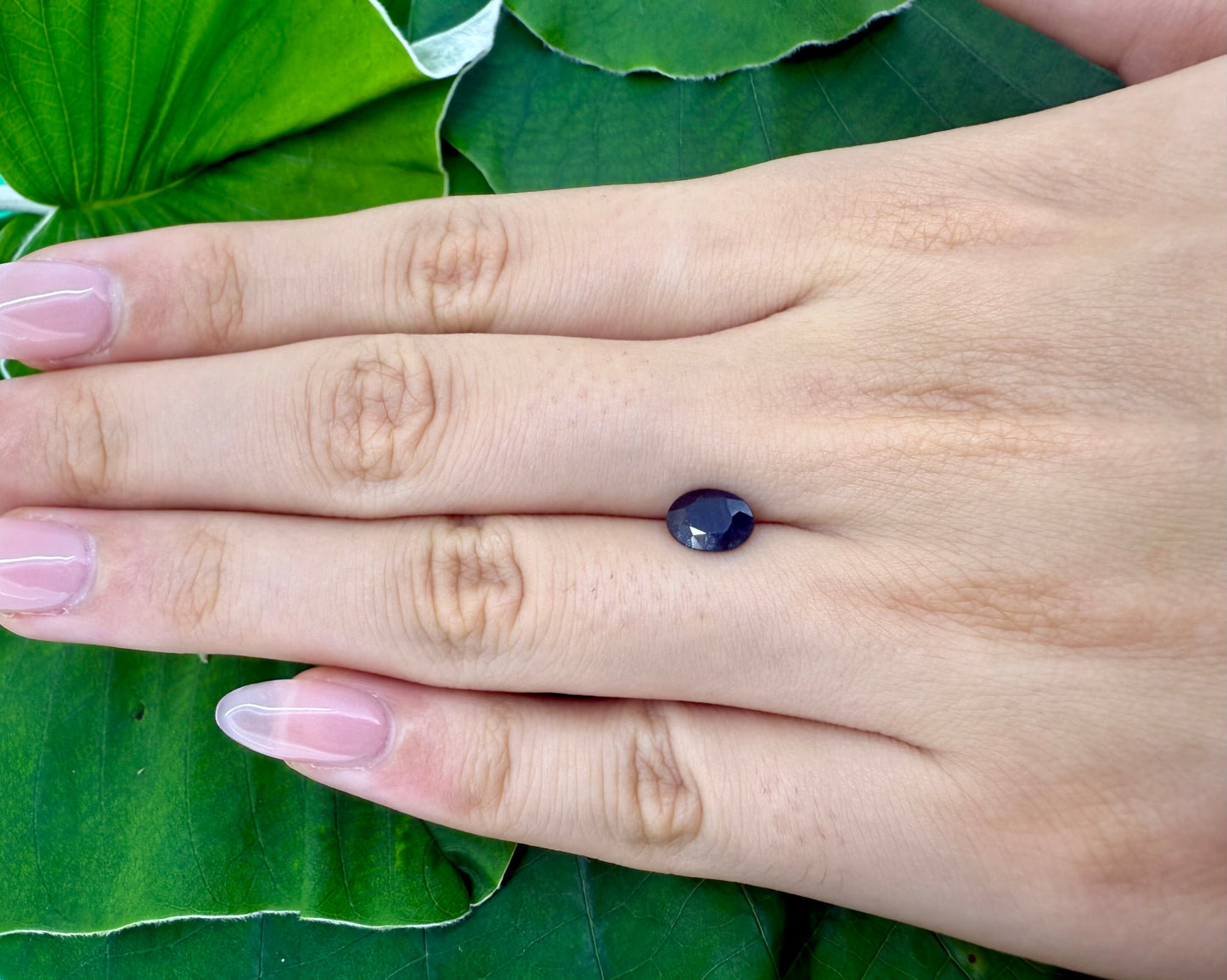 Dark Blue Hues Sapphire Oval 0.99 Ct