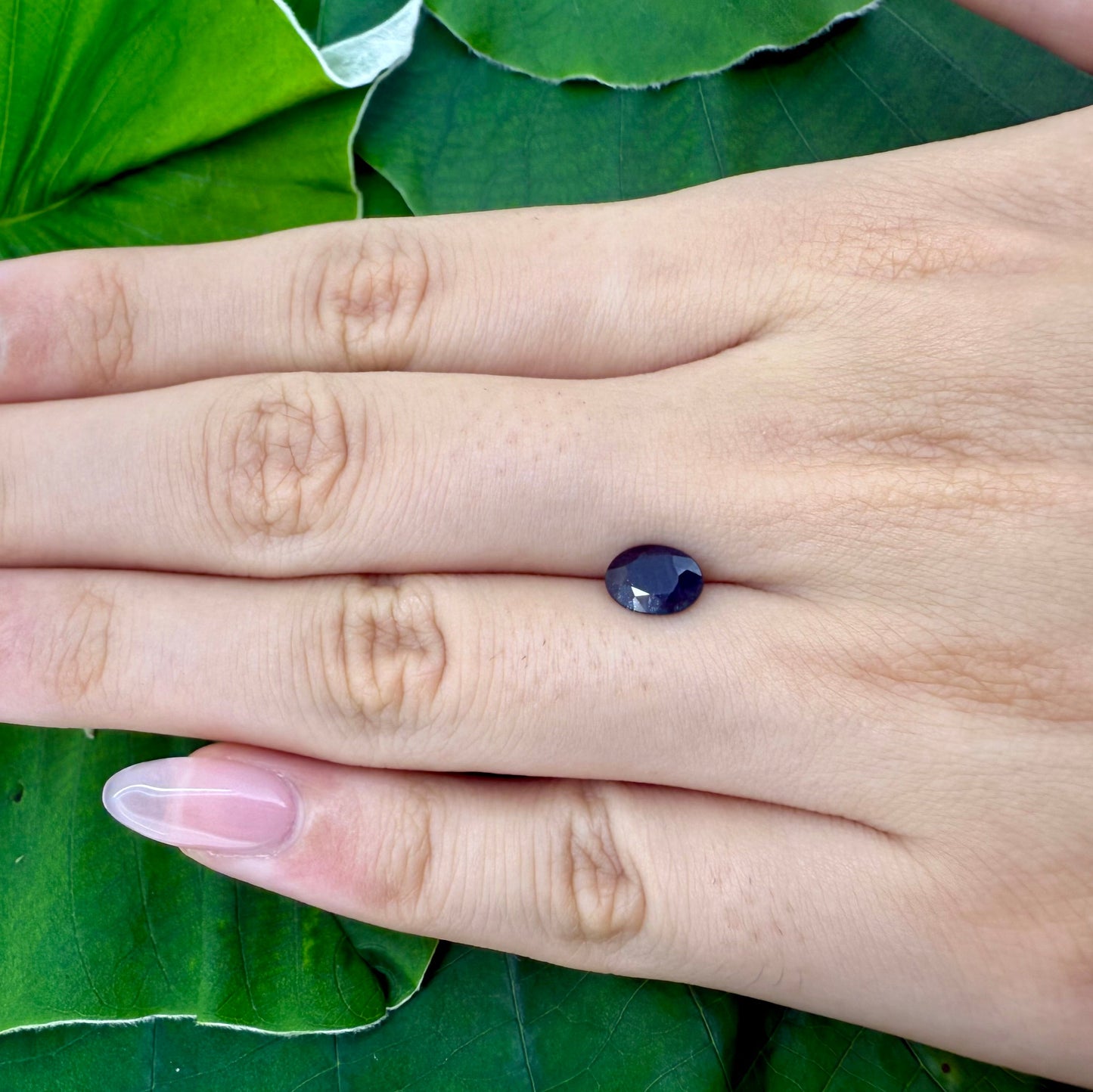 Natural Blue Sapphire gemstone oval cut