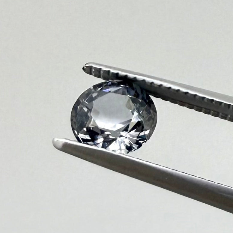 Pale Grey Spinel Round 0.83 Ct
