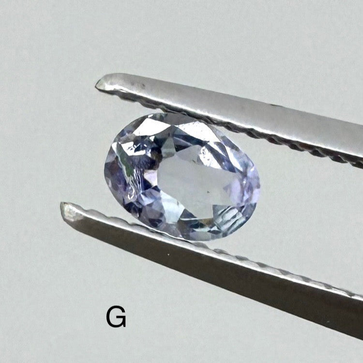 Natural Violet Blue Hues Tanzanite gemstone lot, oval cut