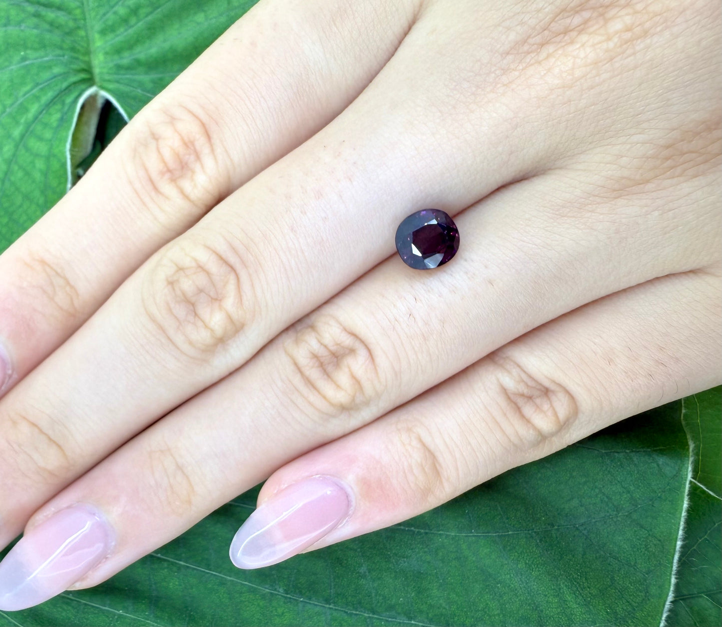 Dark Purple Spinel Cushion 1.77 Ct