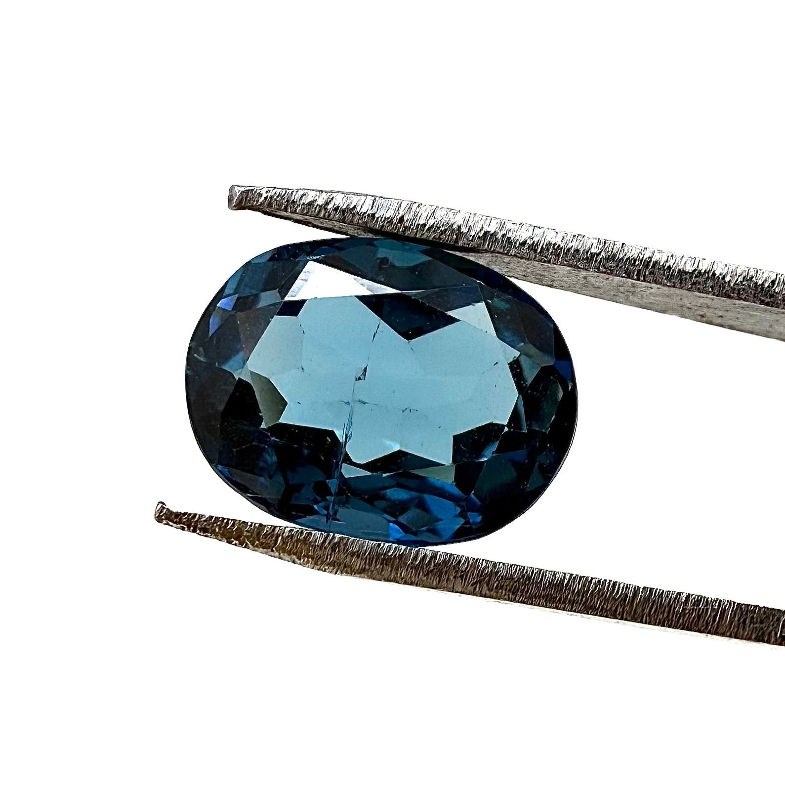 Loose London Blue Topaz gemstone, oval cut