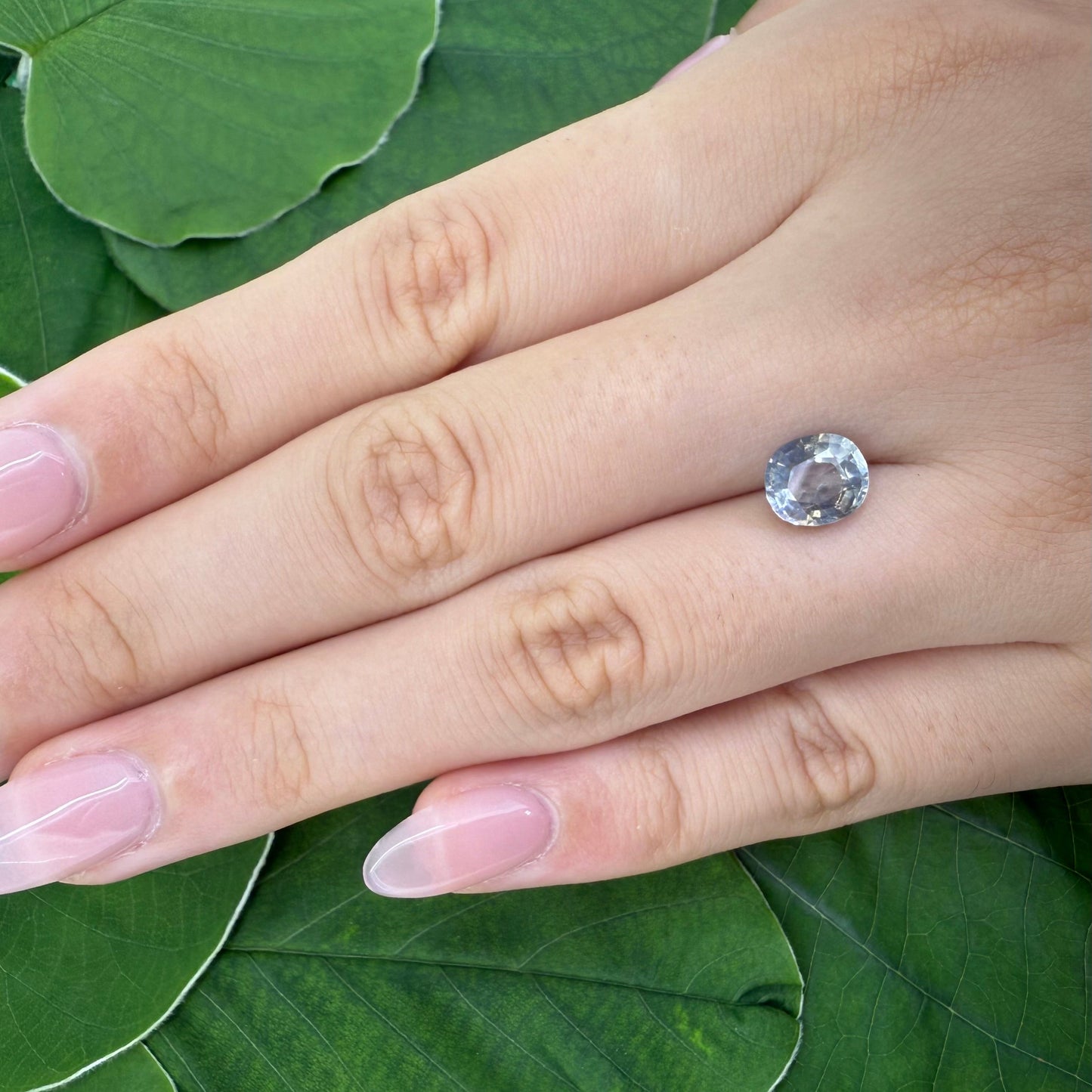 Natural Bi-Color Sapphire gemstone oval cut