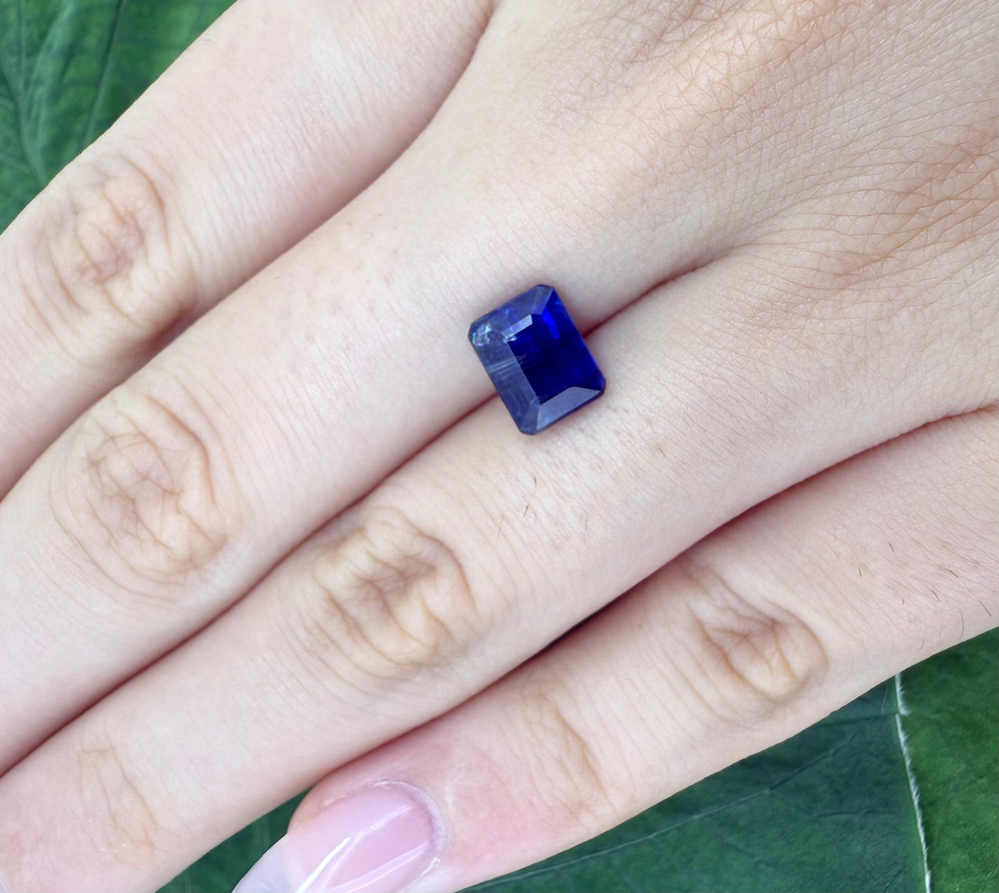Royal Blue Kyanite Emerald cut 1.79 Ct