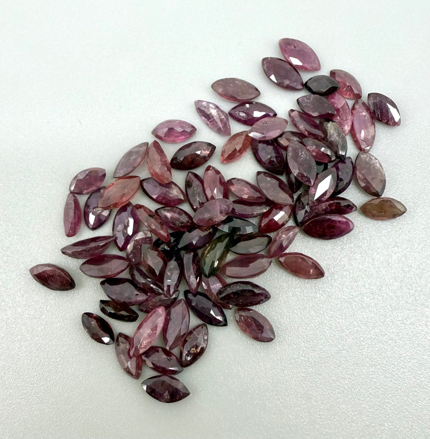 Multi-Color Ruby Lot Marquise 47.66 Ct