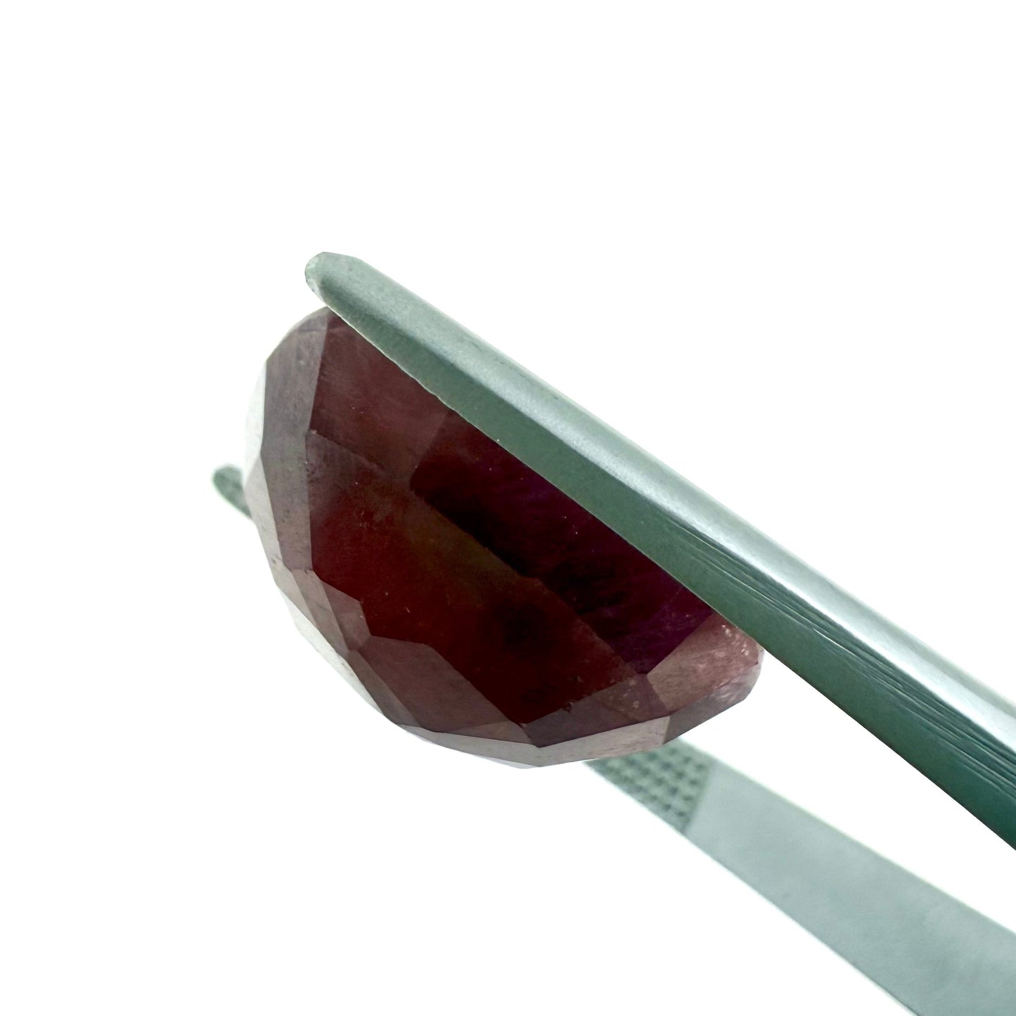Big Dark Rusty Red Ruby Pear 21.6 Ct