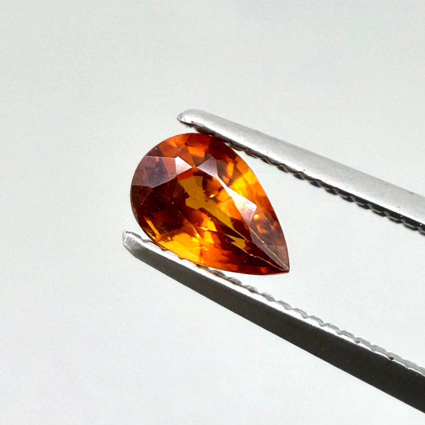 Fiery Orange Spessartine Pear 0.49 Ct