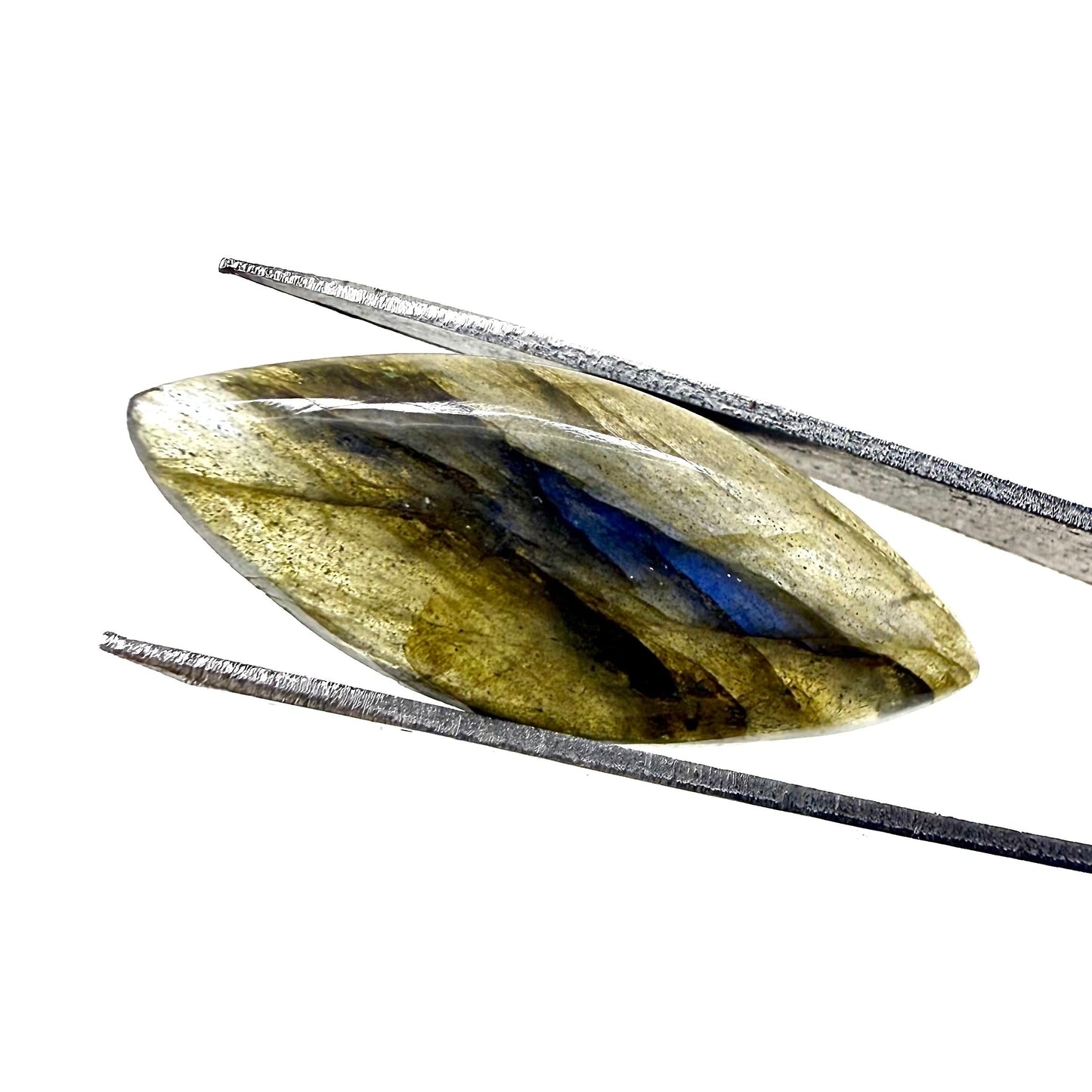 Multi-Color (Blue, Green-Gold, Black-Brown) Labradorite Marquise Blue Silky Sheen 9.78 Ct